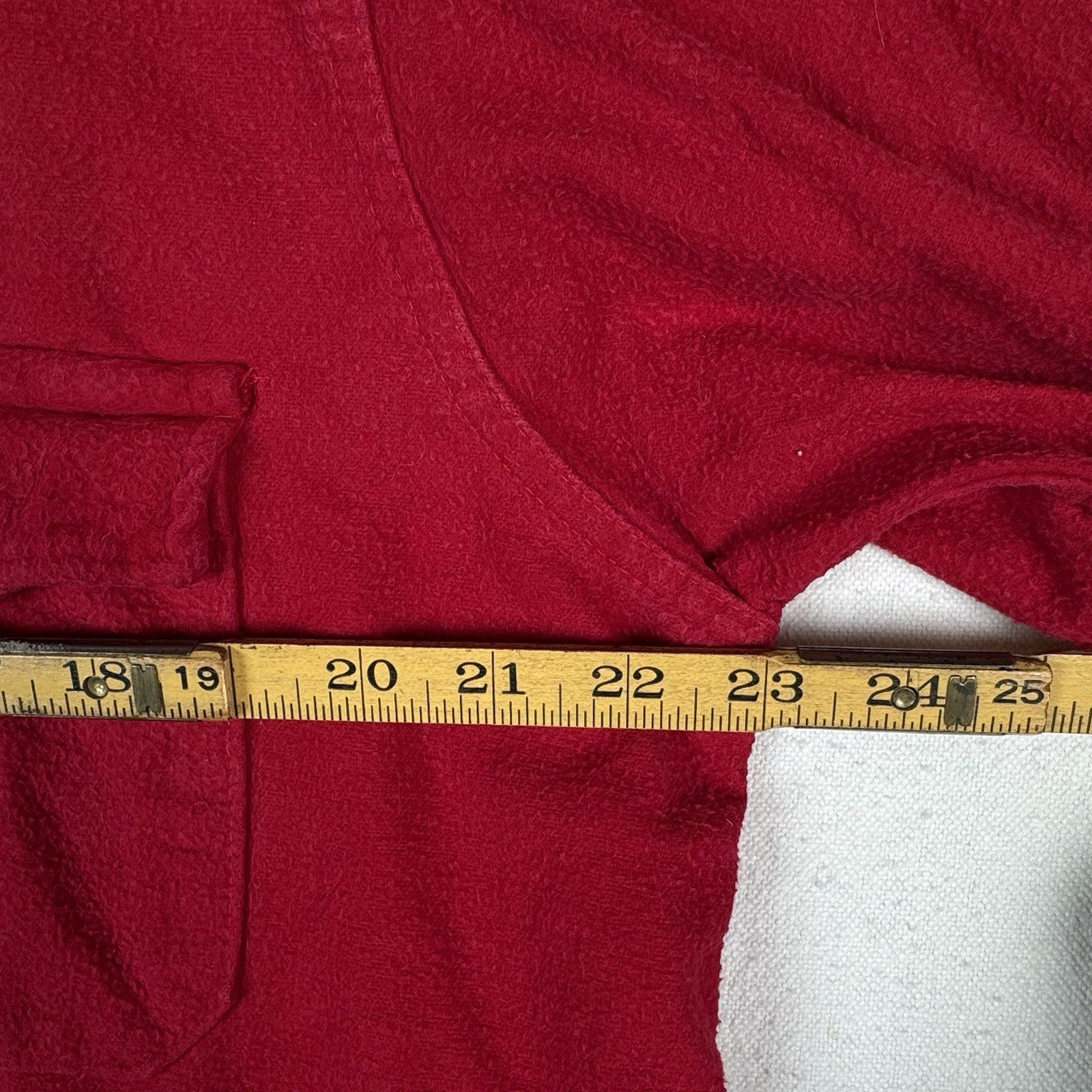 Vintage Melton Deerskin Chamois Flannel Shirt Adult Medium Red 46”