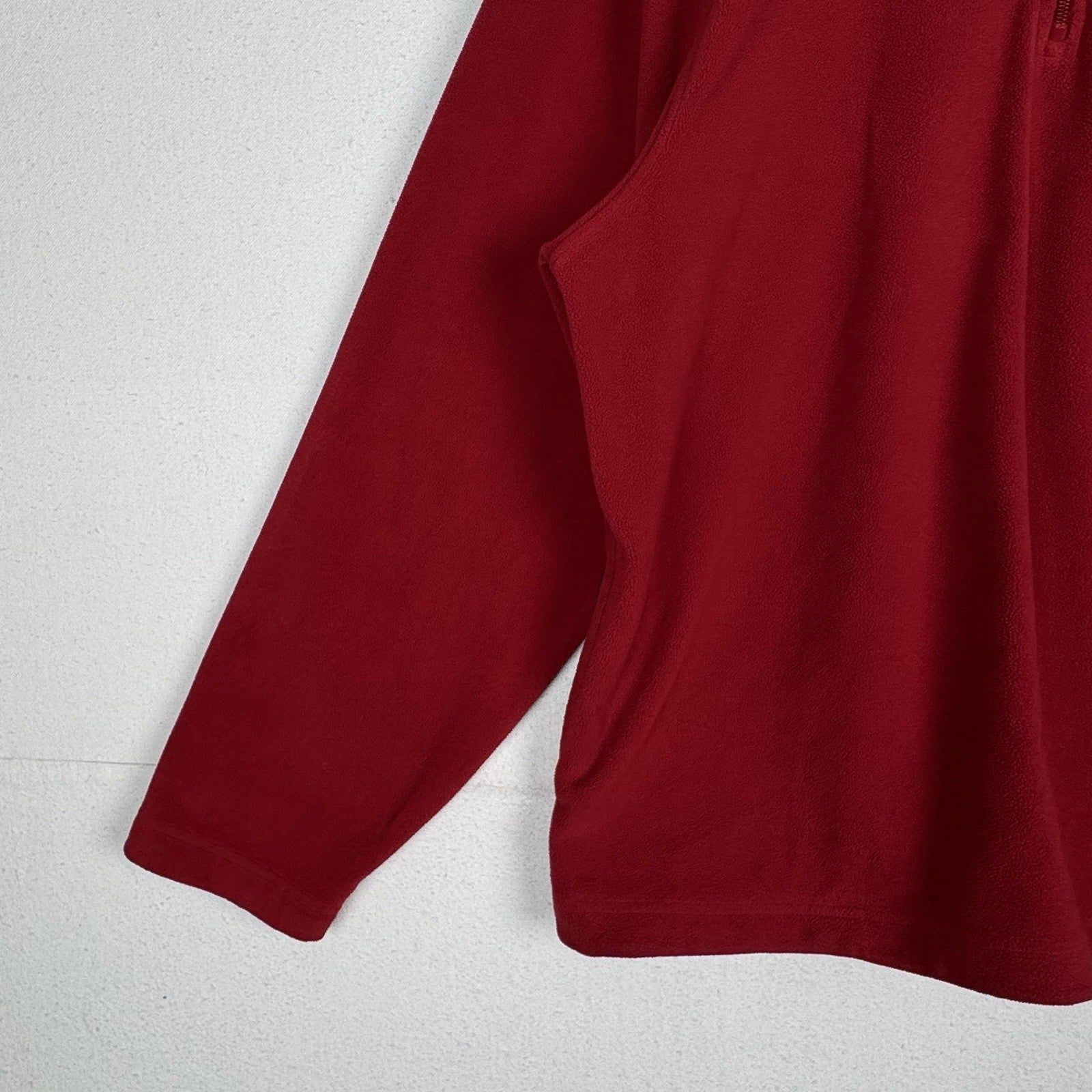 Vintage Gap Fleece 1/4 Zip Long Sleeve Mens XL Red Pullover Shirt Jacket