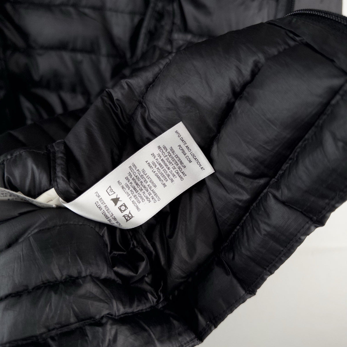 Patagonia Down Parka Puffer Jacket Women’s Medium Zip Up Black Ultra Light