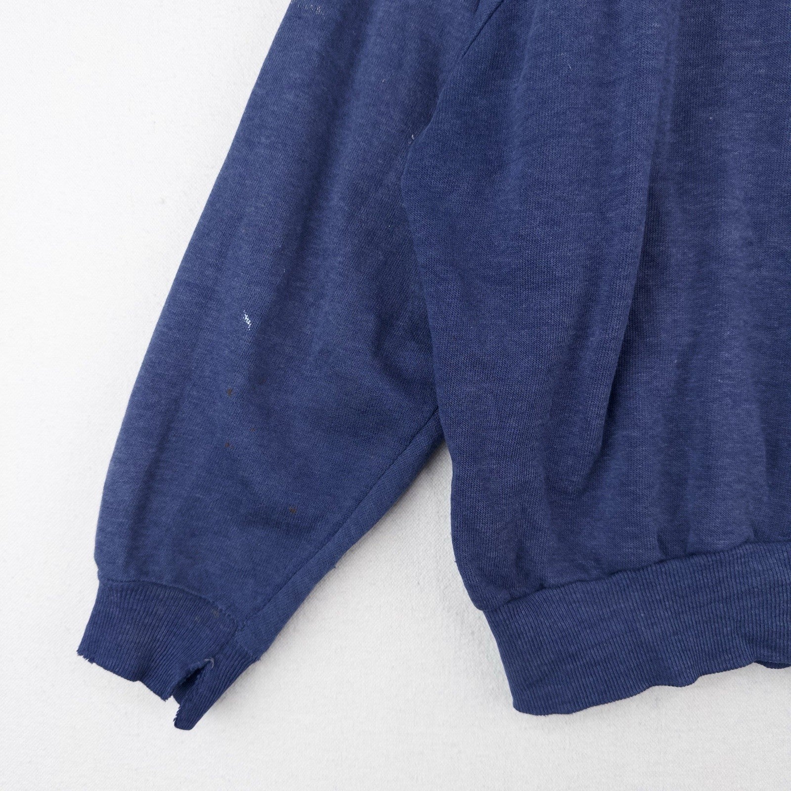 70’s Vtg Gross Galesburg Blue Zip Up Hoodie S Sweatshirt Made USA Carhartt *Read
