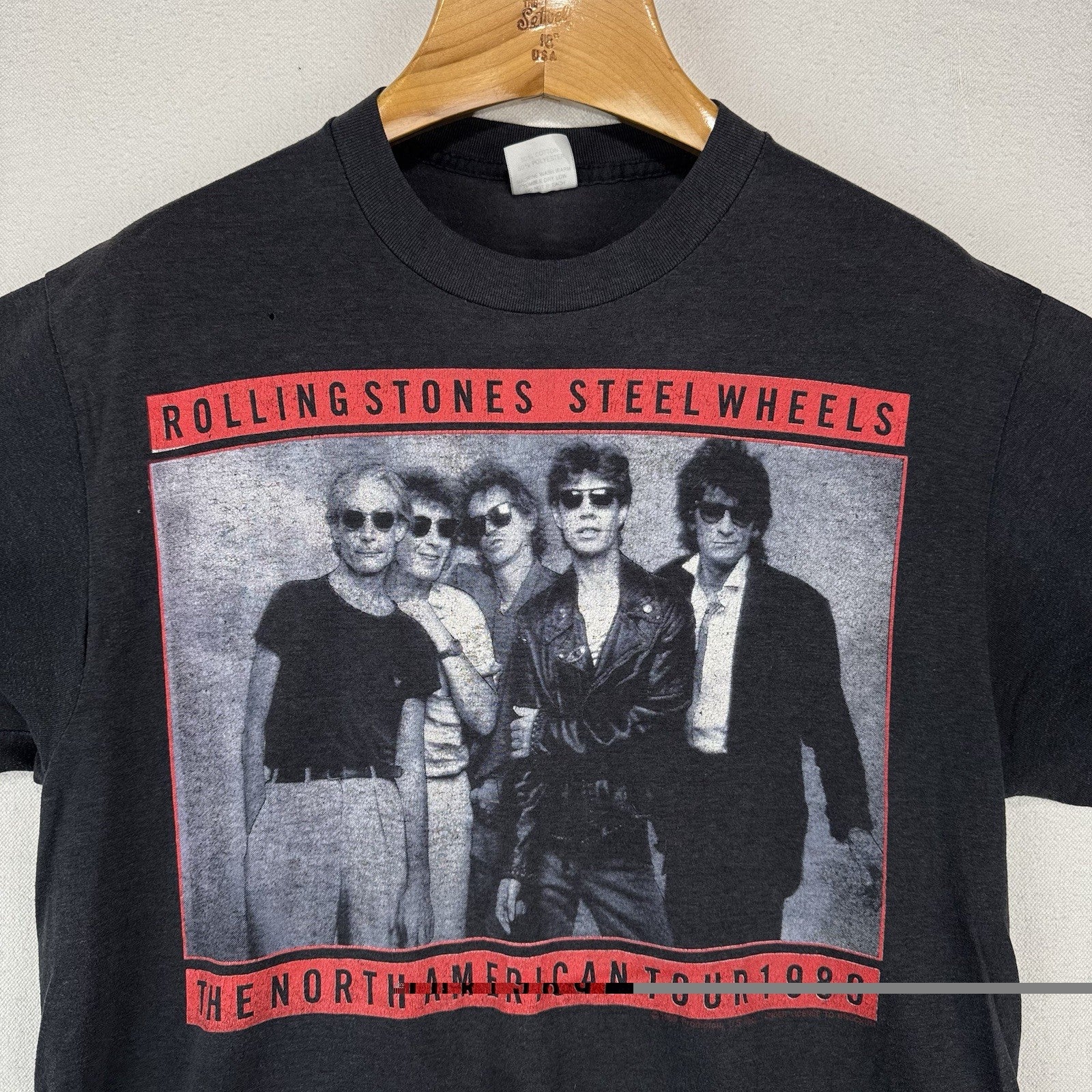 Vintage 1989 The Rolling Stones Steel Wheels Tour T-Shirt Mens XL Made USA