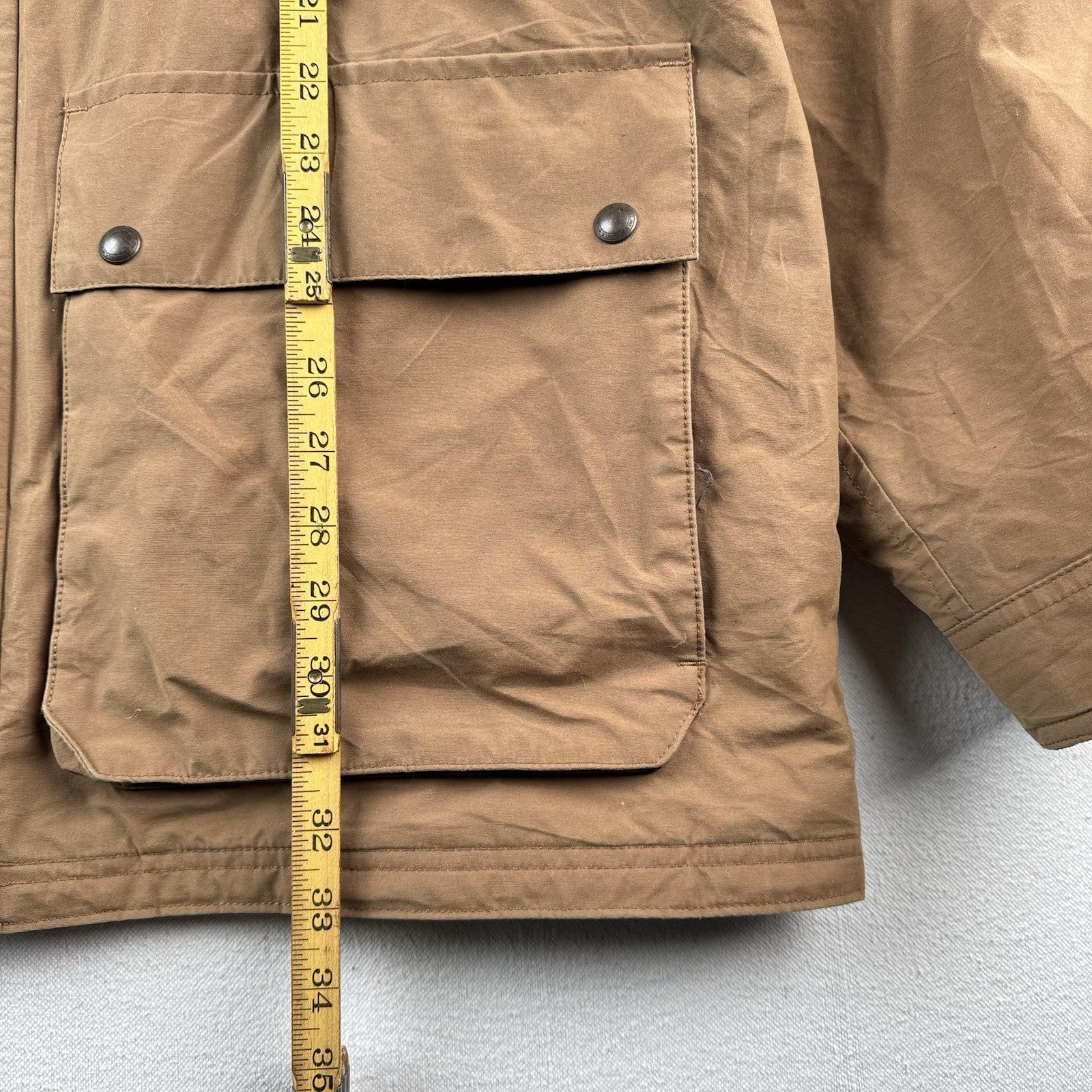 Lands' End Men's Bayfield Cotton Parka Camel Color Size XLT (46-48) *Read