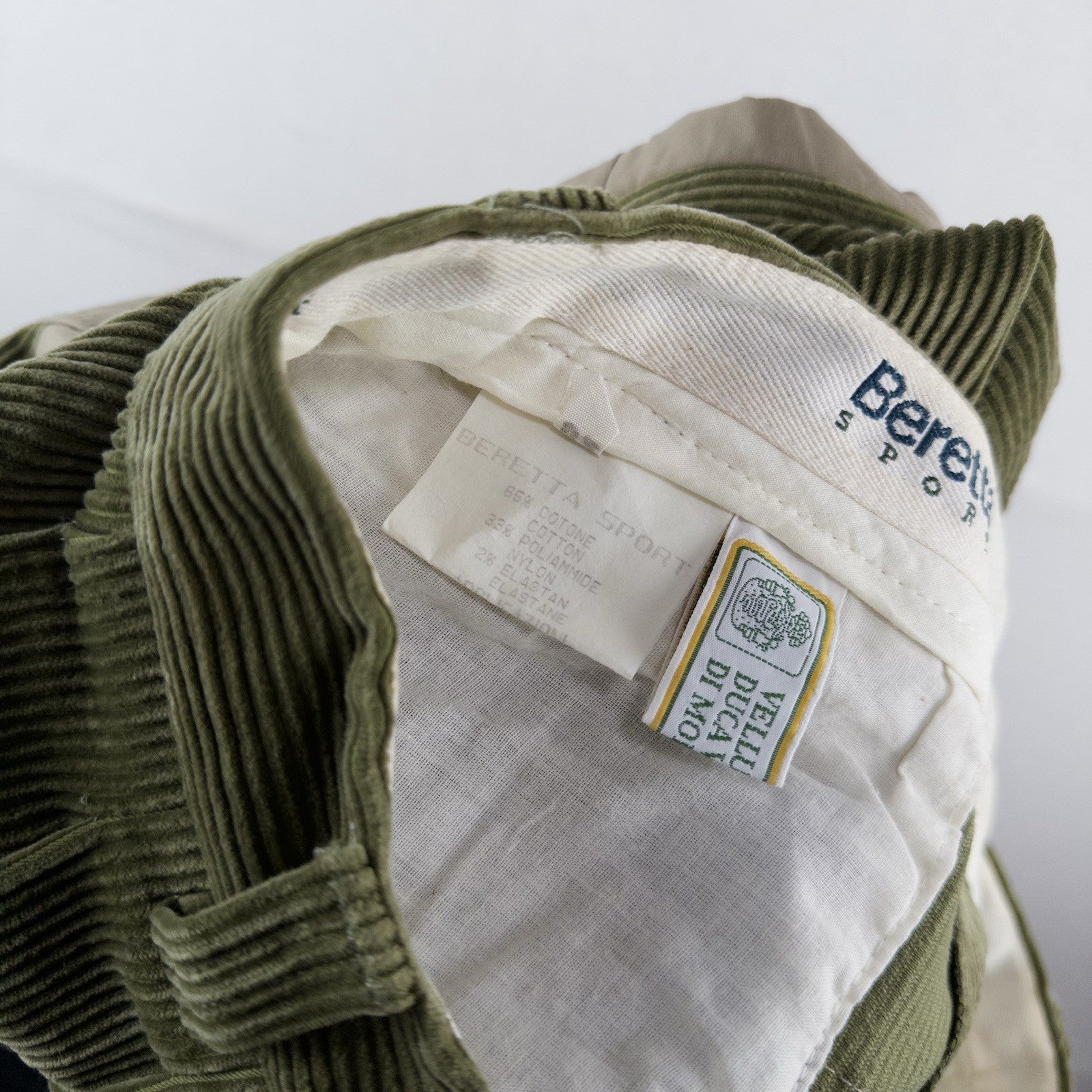 90’s Vtg Beretta Green Italian Corduroy Patchwork Hunting Pants Men’s 34x27 (52)