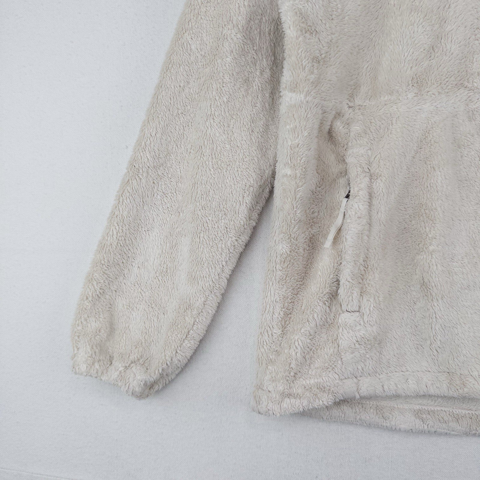 The North Face Osito Girl’s Large (14-16) Soft Zip Jacket Ivory White