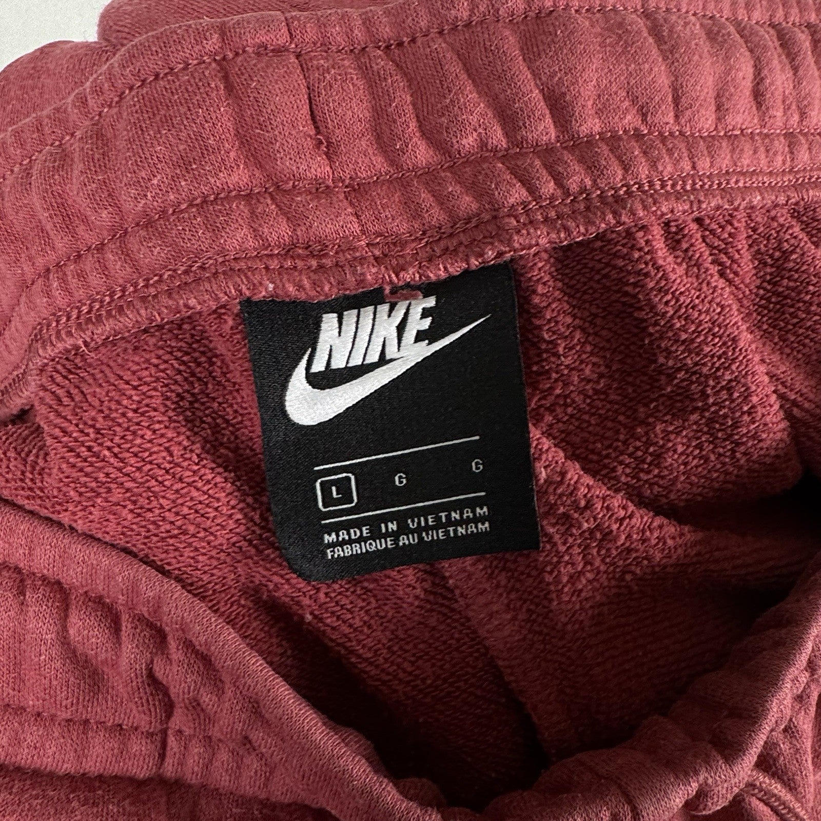Nike Women’s Large Sportswear Essential Mid-Rise Fleece Sweats Watermelon Pink
