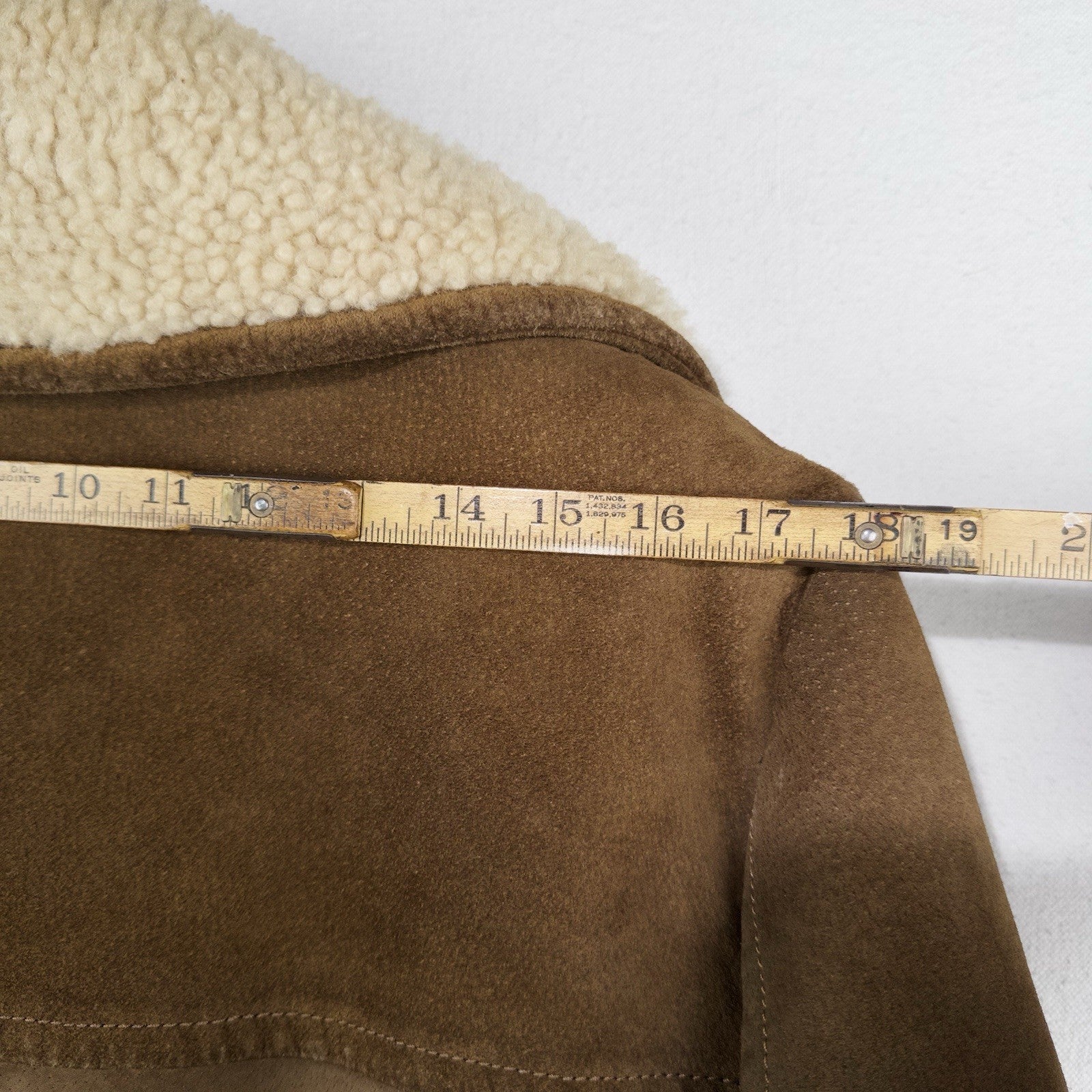 60’s Vtg Lakeland Suede Shearling Rancher Jacket Sherpa Collar Men’s 40 Long USA