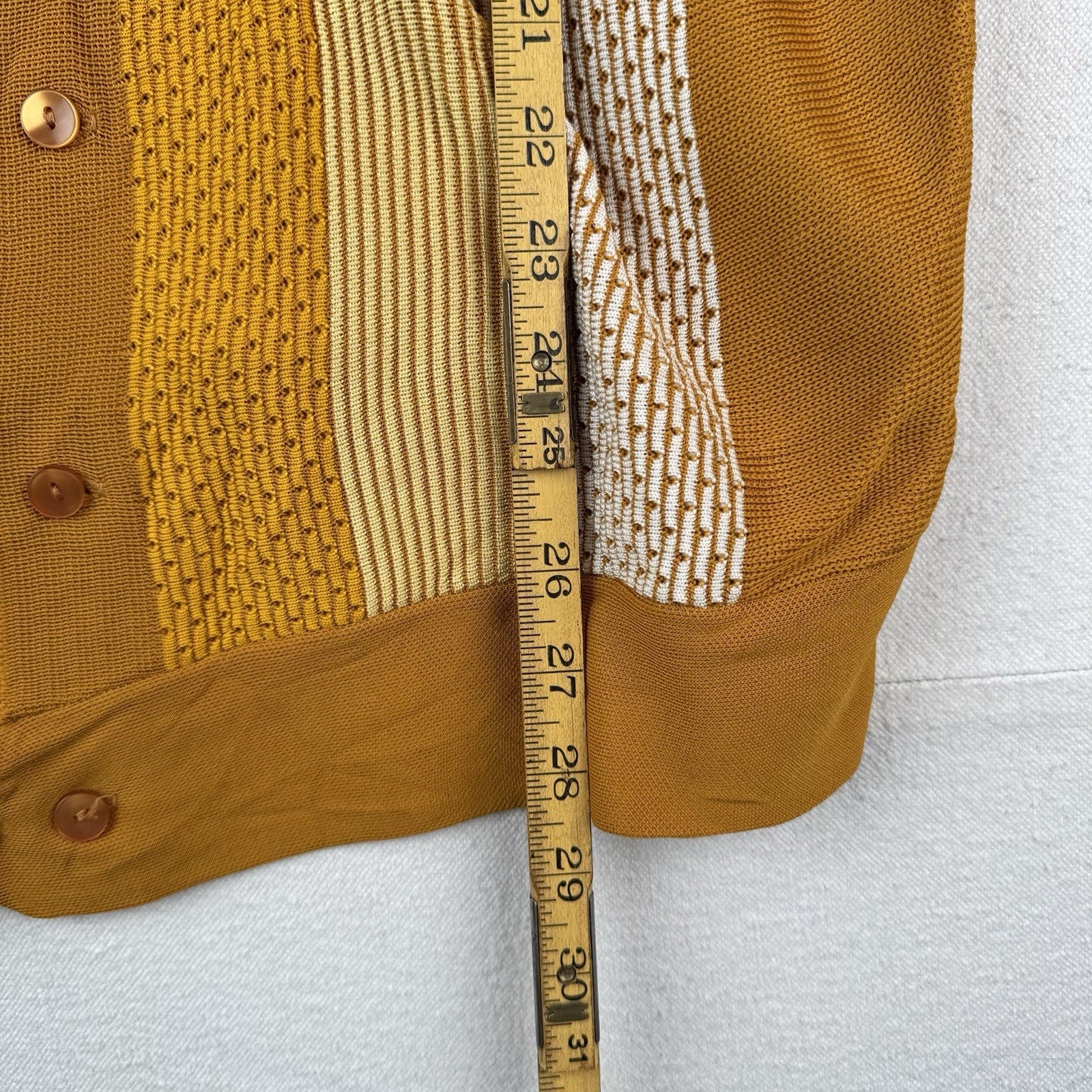 60’s Vintage Antonio Basso Clubman Knit Polo Shirt Dagger Collar Made USA Mens L
