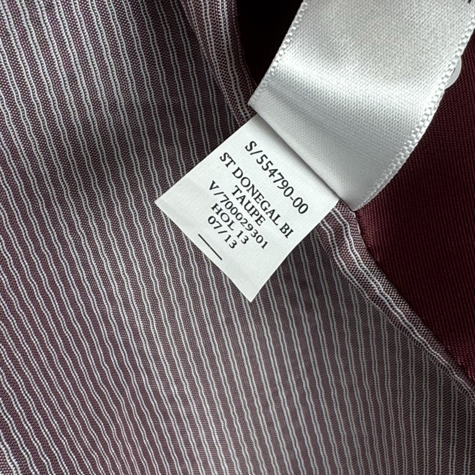 Banana Republic Mens Tailored Fit 48L Brown Textured Weave Italian Elbow Patches