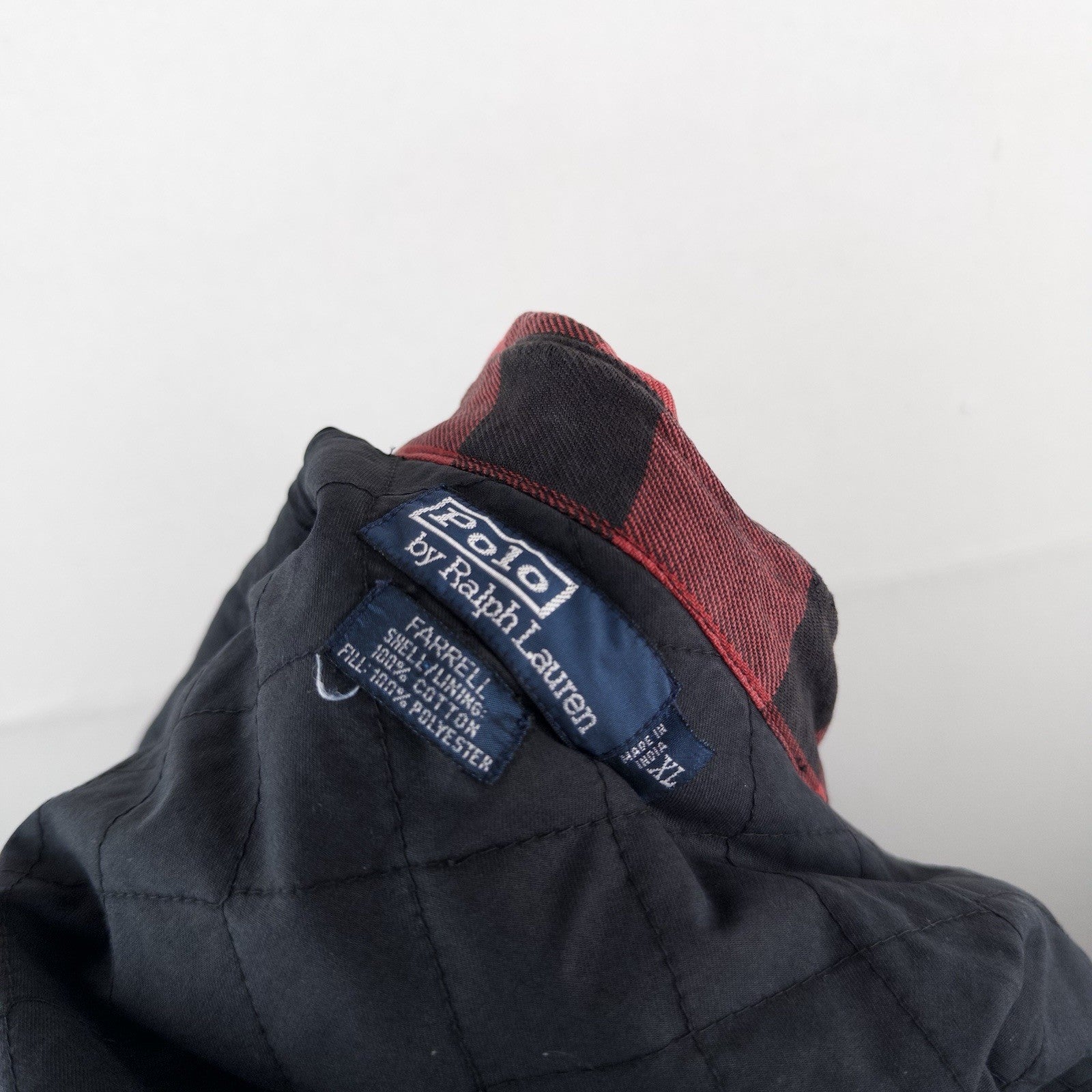90’s Polo Ralph Lauren XL Farrell Insulated Lined Buffalo Flannel Shirt Jacket