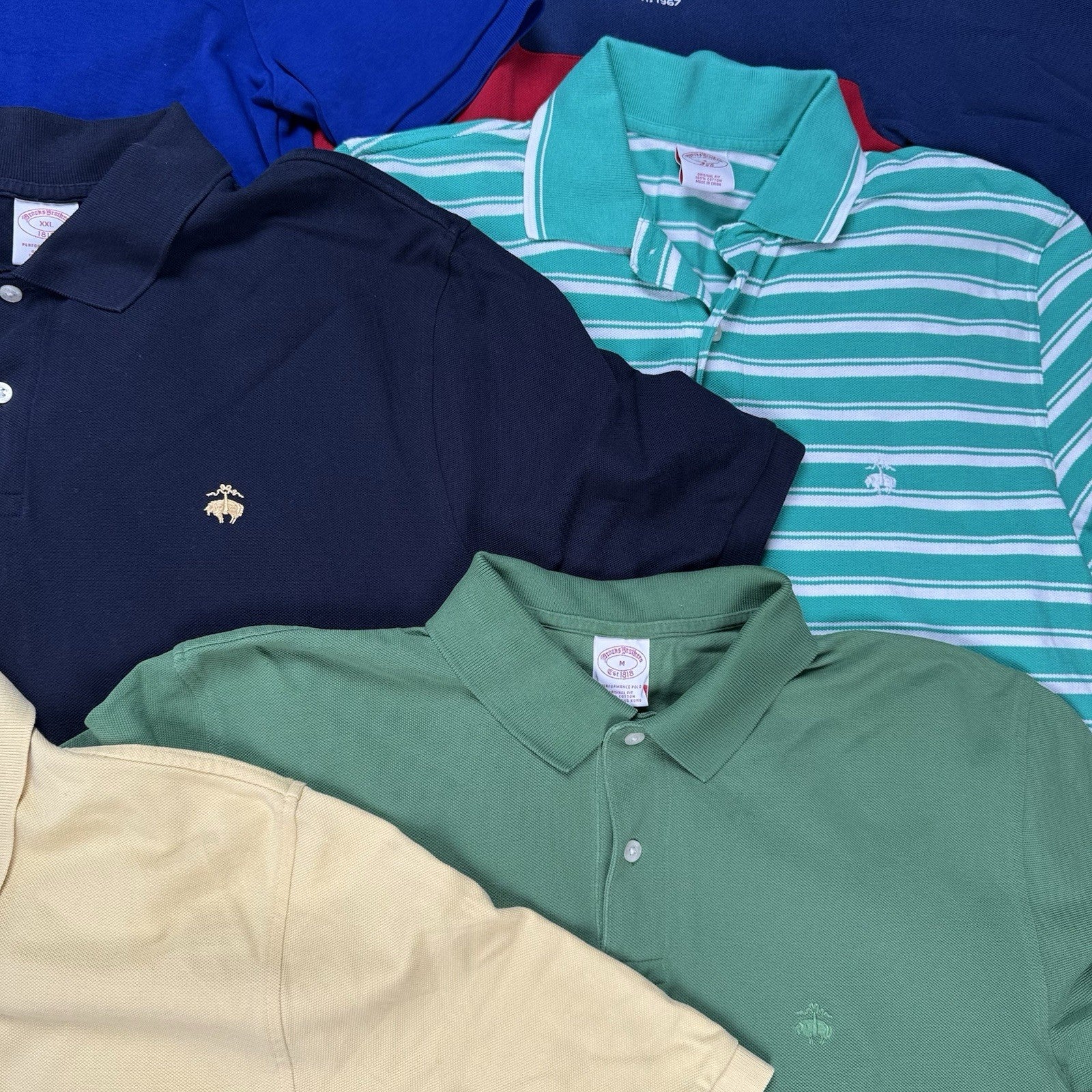 Lot of 11 Brooks Brothers, Ralph Lauren, Abercrombie Polo Shirts S,M,L,XL,2XL