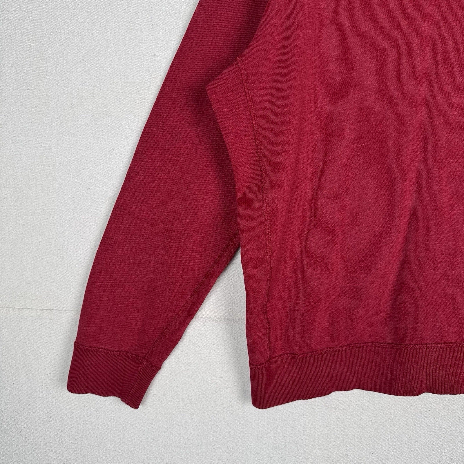 Abercrombie & Fitch A&F Spellout Hoodie Men’s XL Red Jacket Full Zip *Read