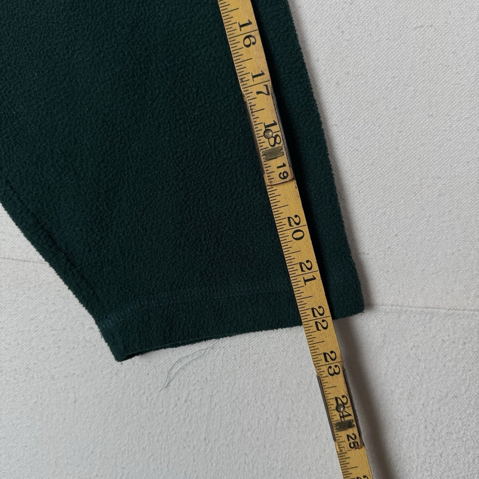 Vintage J Crew Oarsman Green Pullover Fleece Thermal Lined Mockneck Mens XL USA