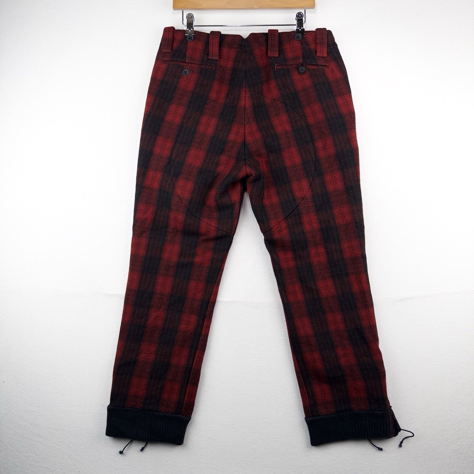 Polo Ralph Lauren Wool Buffalo Plaid Thick Hunting Pants Men’s 34x30 Red Black