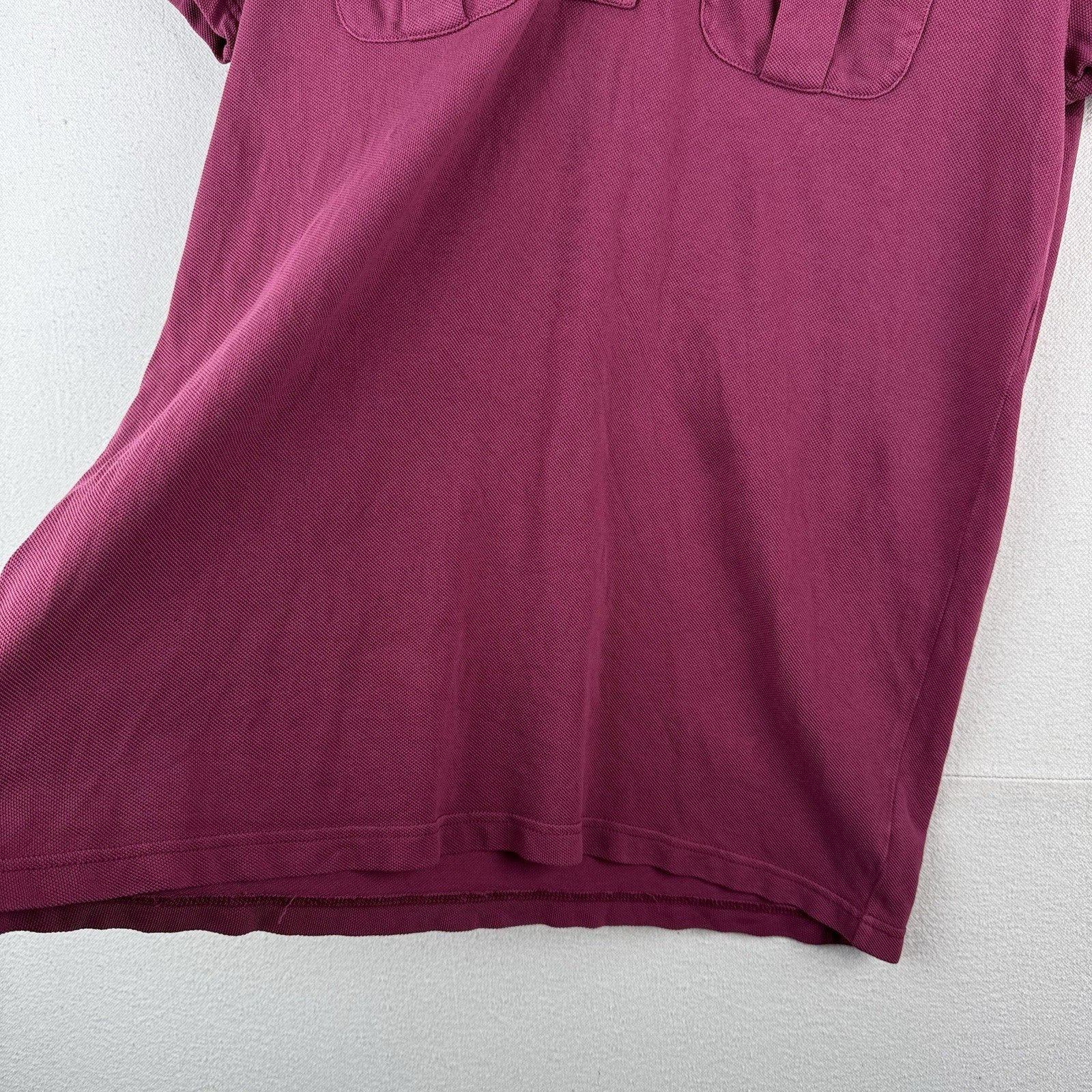 Vtg Polo Ralph Lauren Men’s M Plum Military Safari Shirt Epaulettes Custom Fit