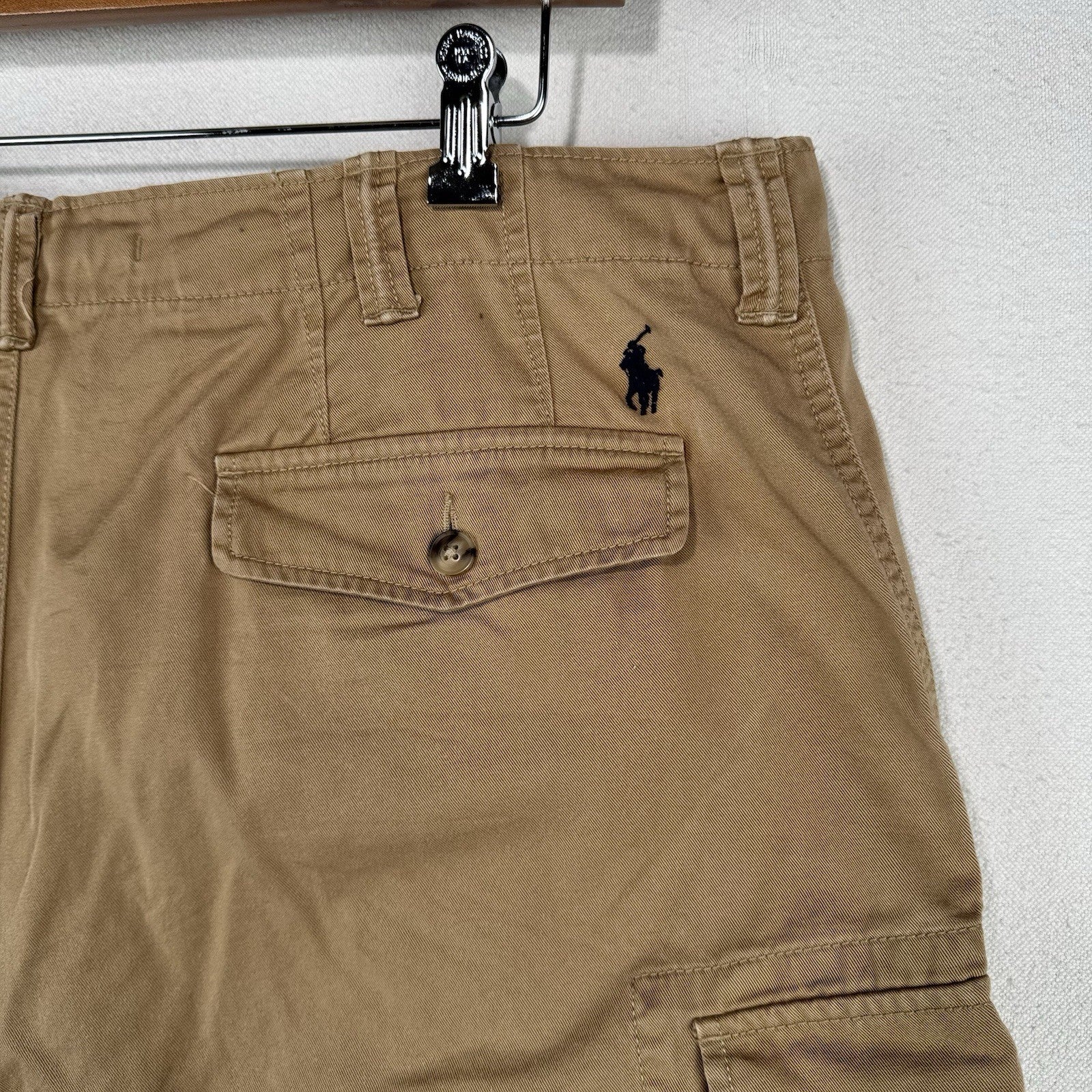 Polo Ralph Lauren Tan Cargo Shorts Men’s 38x9 Relaxed Fit Casual Shorts