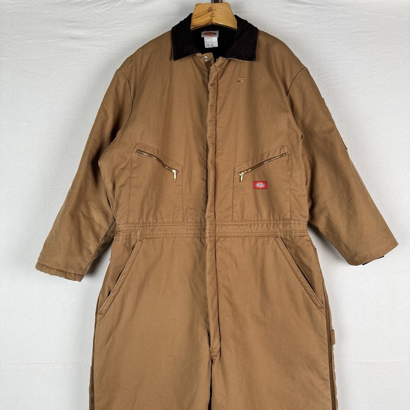 Dickies Premium Insulated Quilted Coverall 2X-RG Brown Duck 42X28