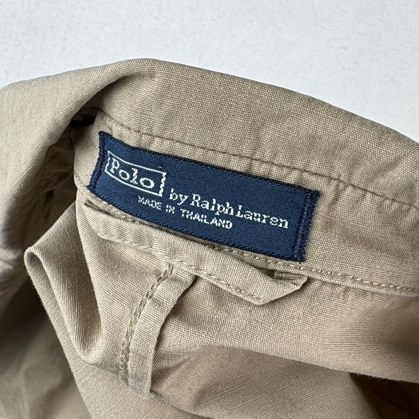 Polo Ralph Lauren Hand-Painted Men’s S Blazer Jacket Cotton Beige Unstructured