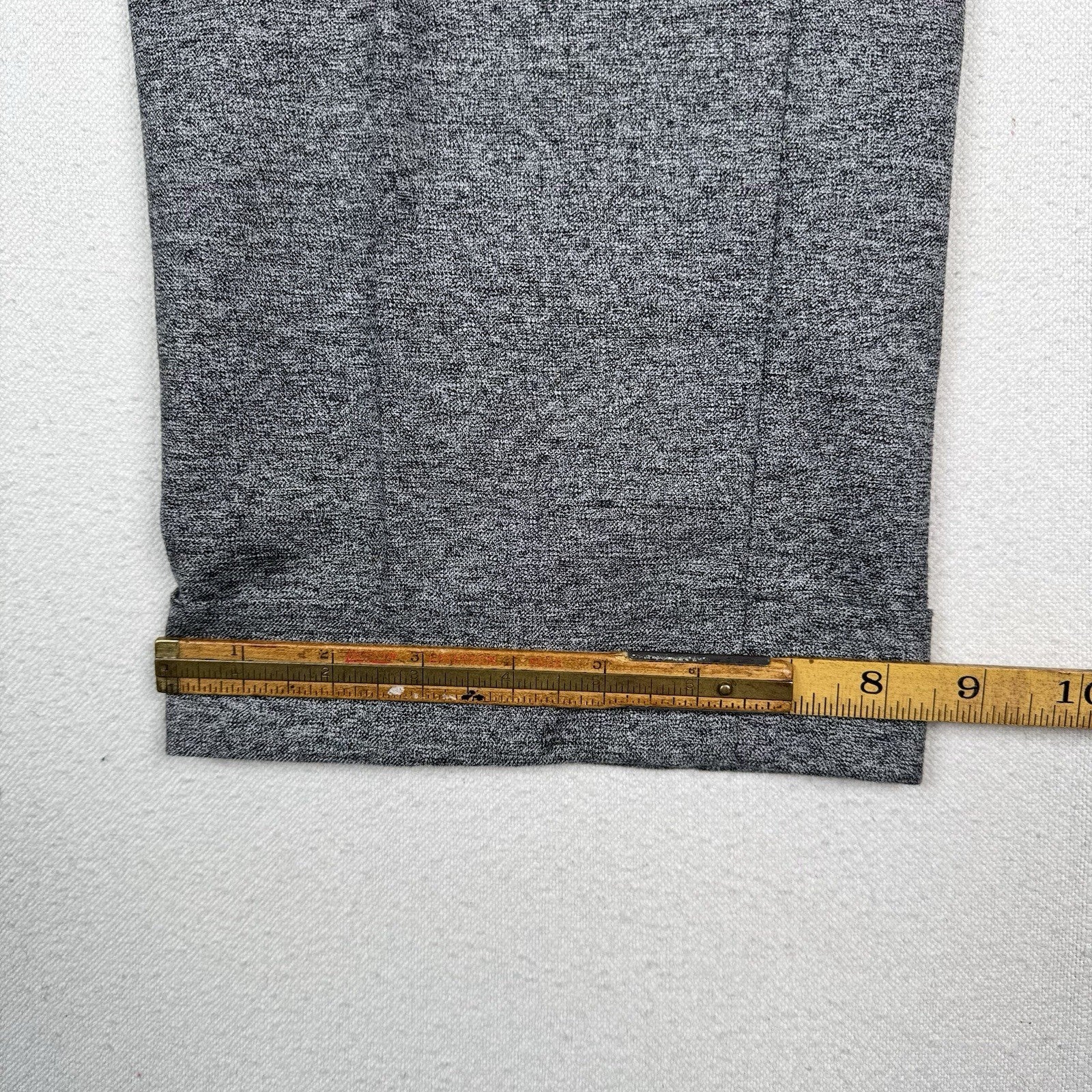 NWT Hart Schaffner Marx Mens 40x32 Gray Heathered Pleated Stretch Straight Pants