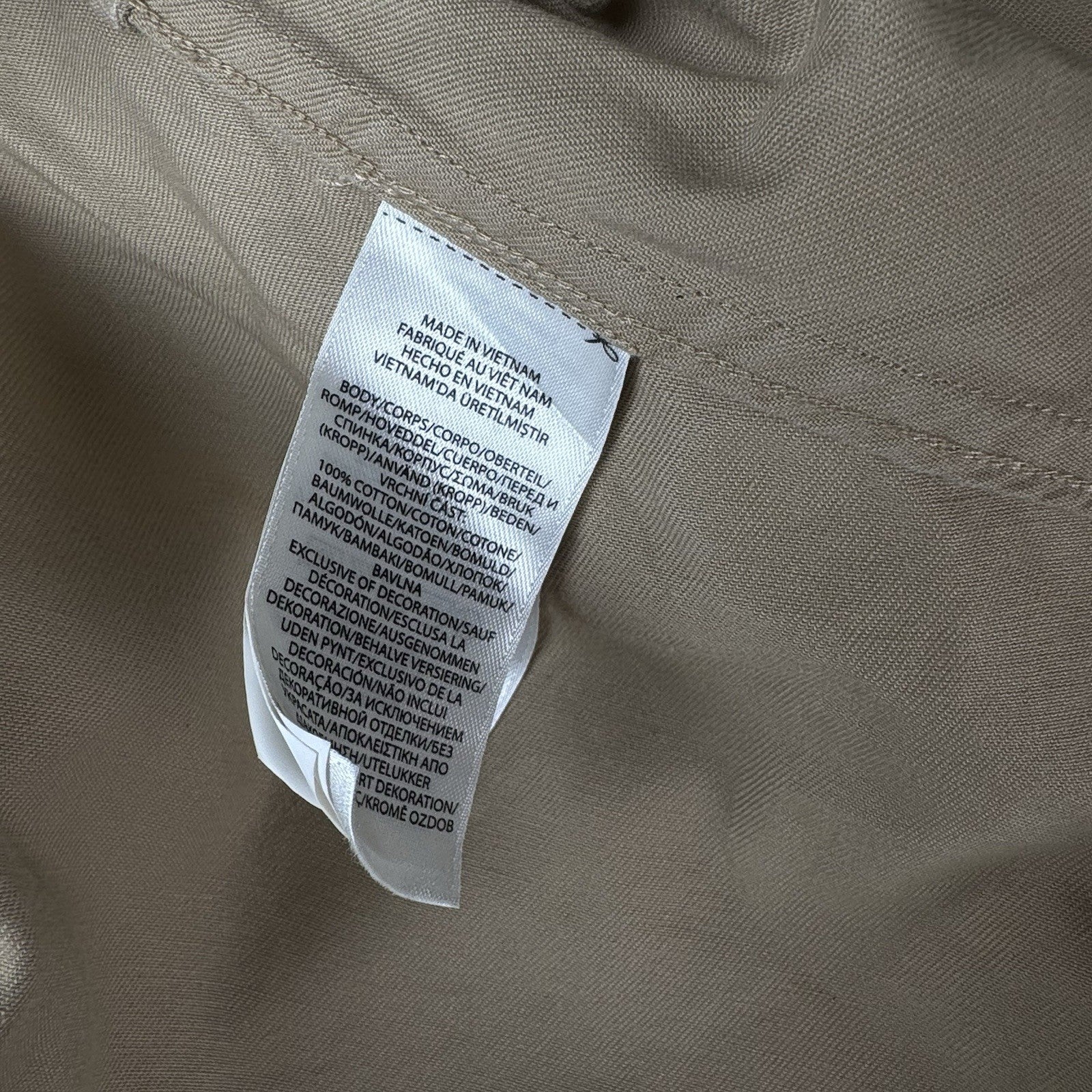 Polo Ralph Lauren Girls 6 Belted Cotton Chino Shirtdress With Pockets