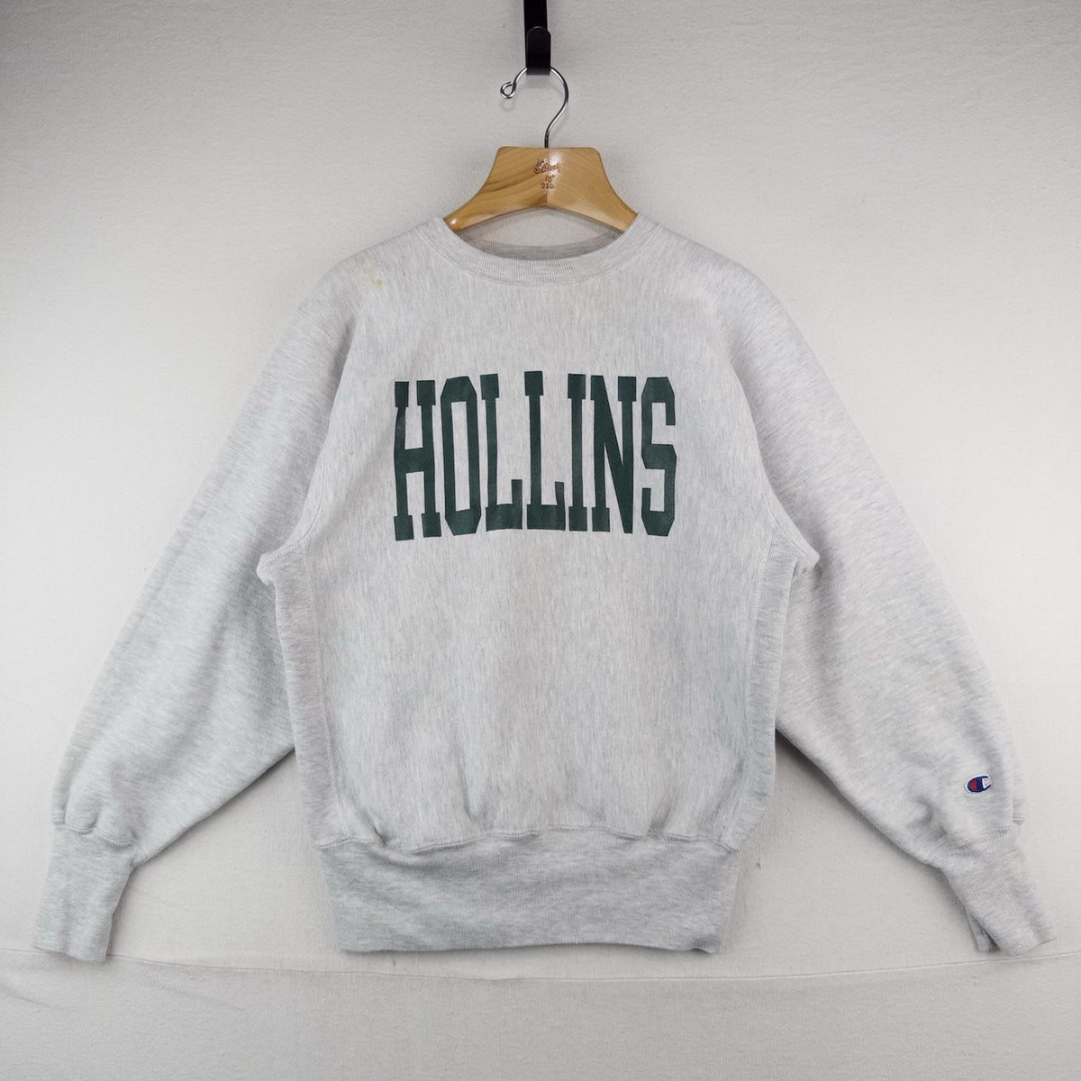 90’s Vtg Hollins Champion Reverse Weave Sweatshirt XL Crewneck Grey