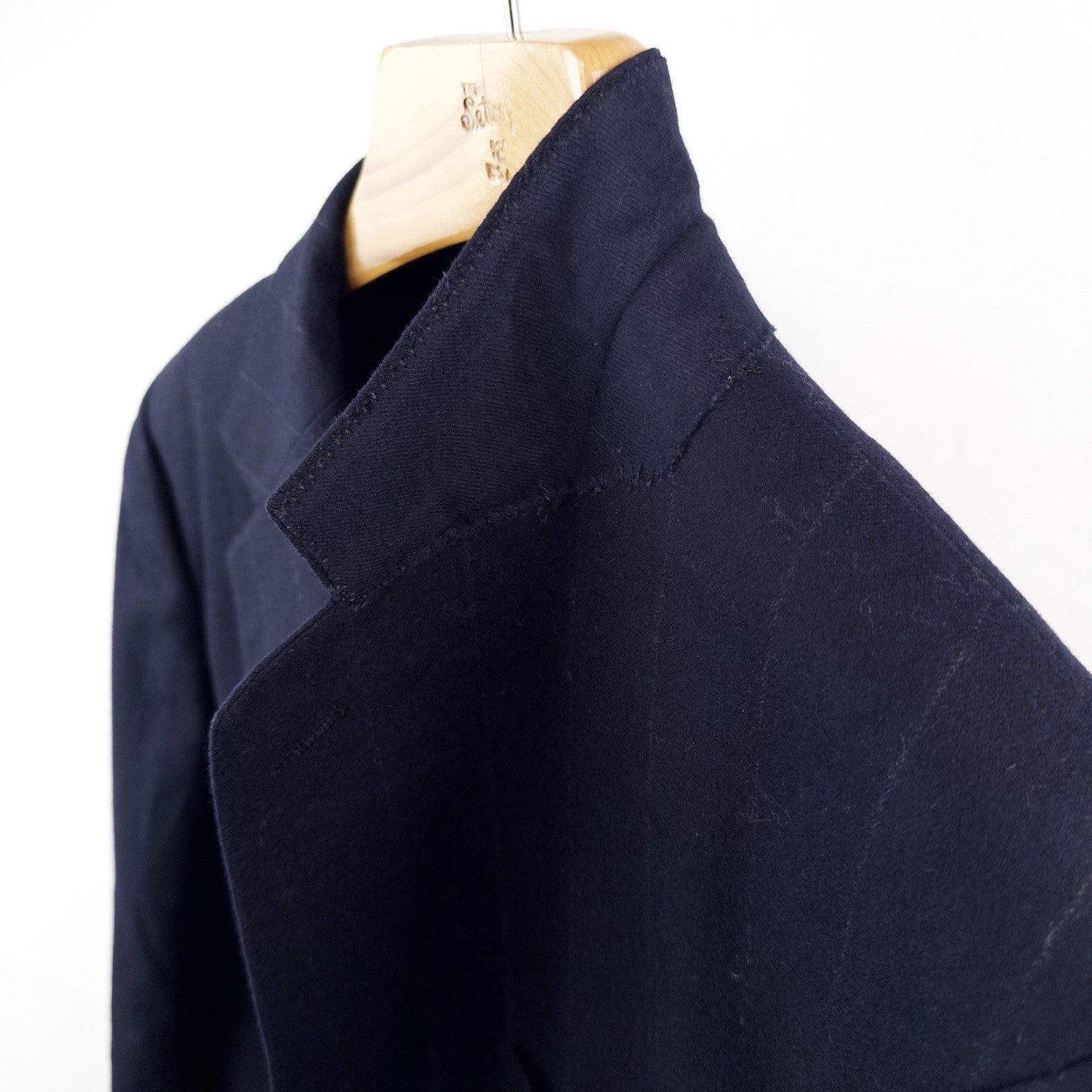 80’s Vtg Polo Ralph Lauren Dark Blue Navy Pinstripe Flannel Blazer Jacket 40 USA