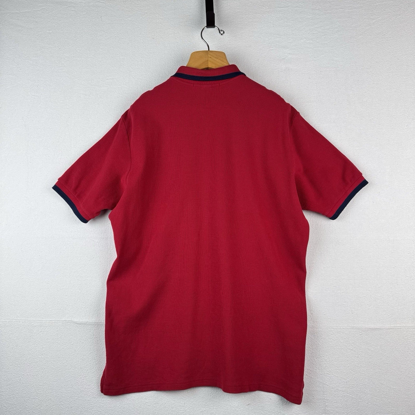 90’s Vintage Ralph Lauren Polo Sport Embroidered Flag Short Sleeve Polo Shirt XL