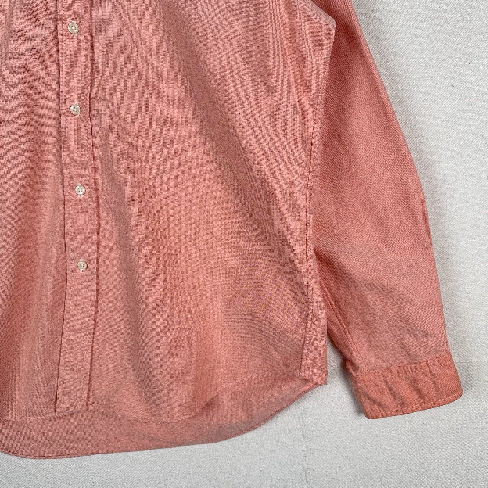 Ralph Lauren Long Sleeve Men’s Large Button Down Shirt Peach