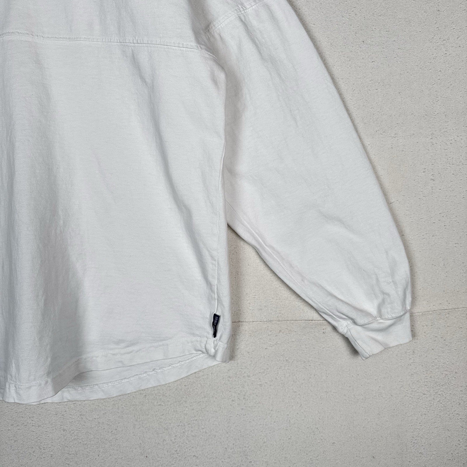 Nantucket Spirit Jersey Shirt Women’s Medium White Long Sleeve Cape Cod Made USA