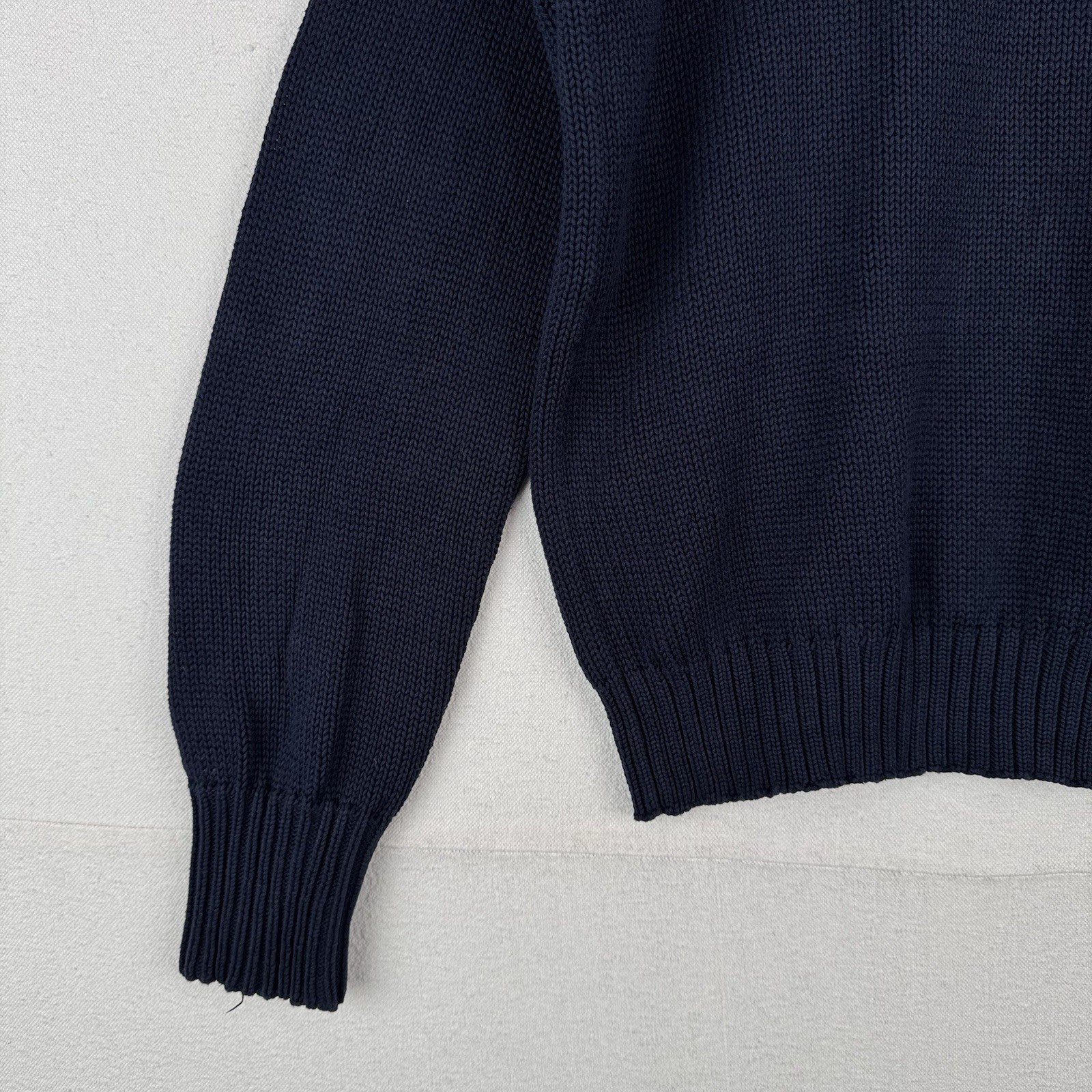 90’s Vintage Polo Sport Ralph Lauren Men’s Large Crewneck Sweater Navy Blue