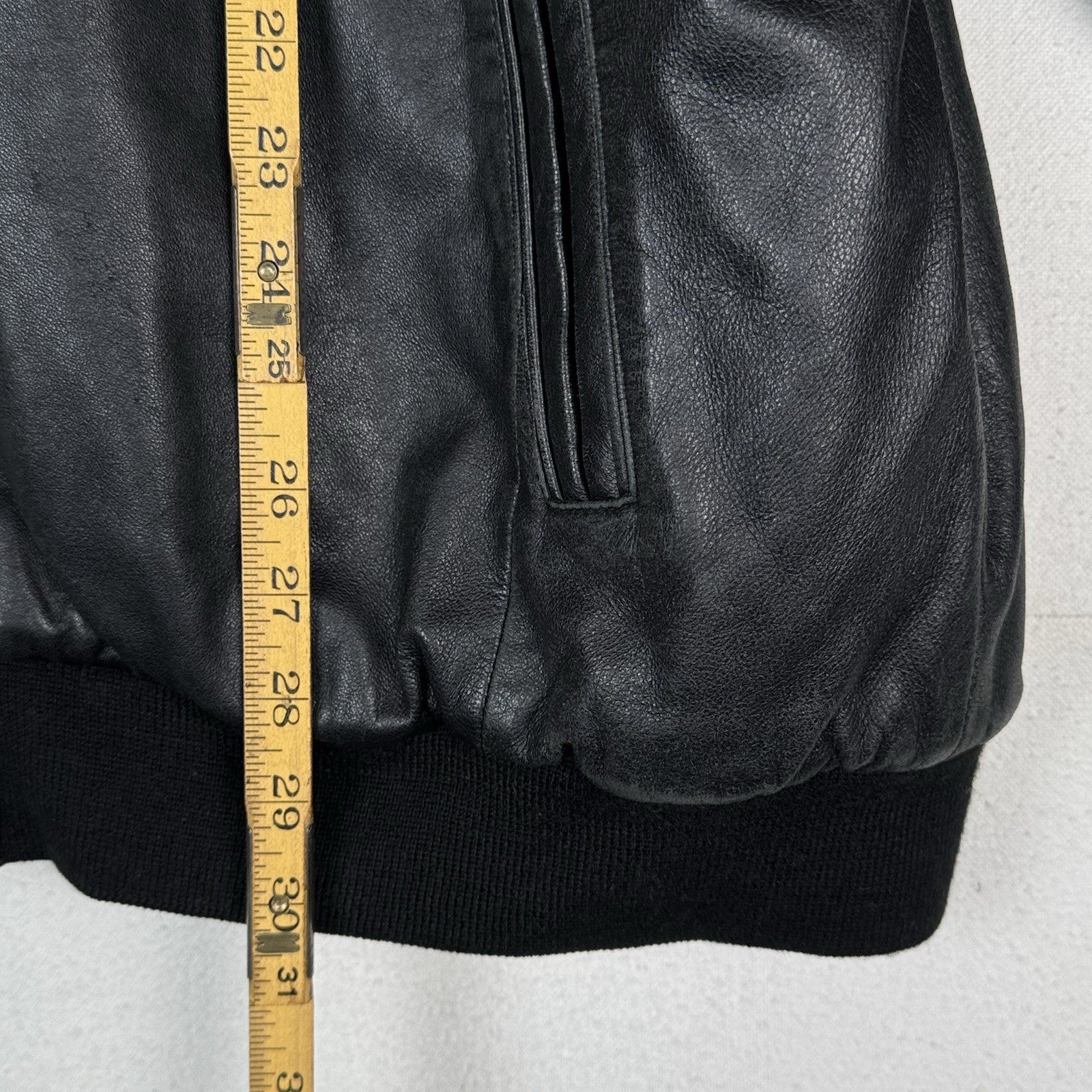 Vtg Sean John Soft Leather Bomber Jacket 2XL Black Puffy Hip Hop Streetwear