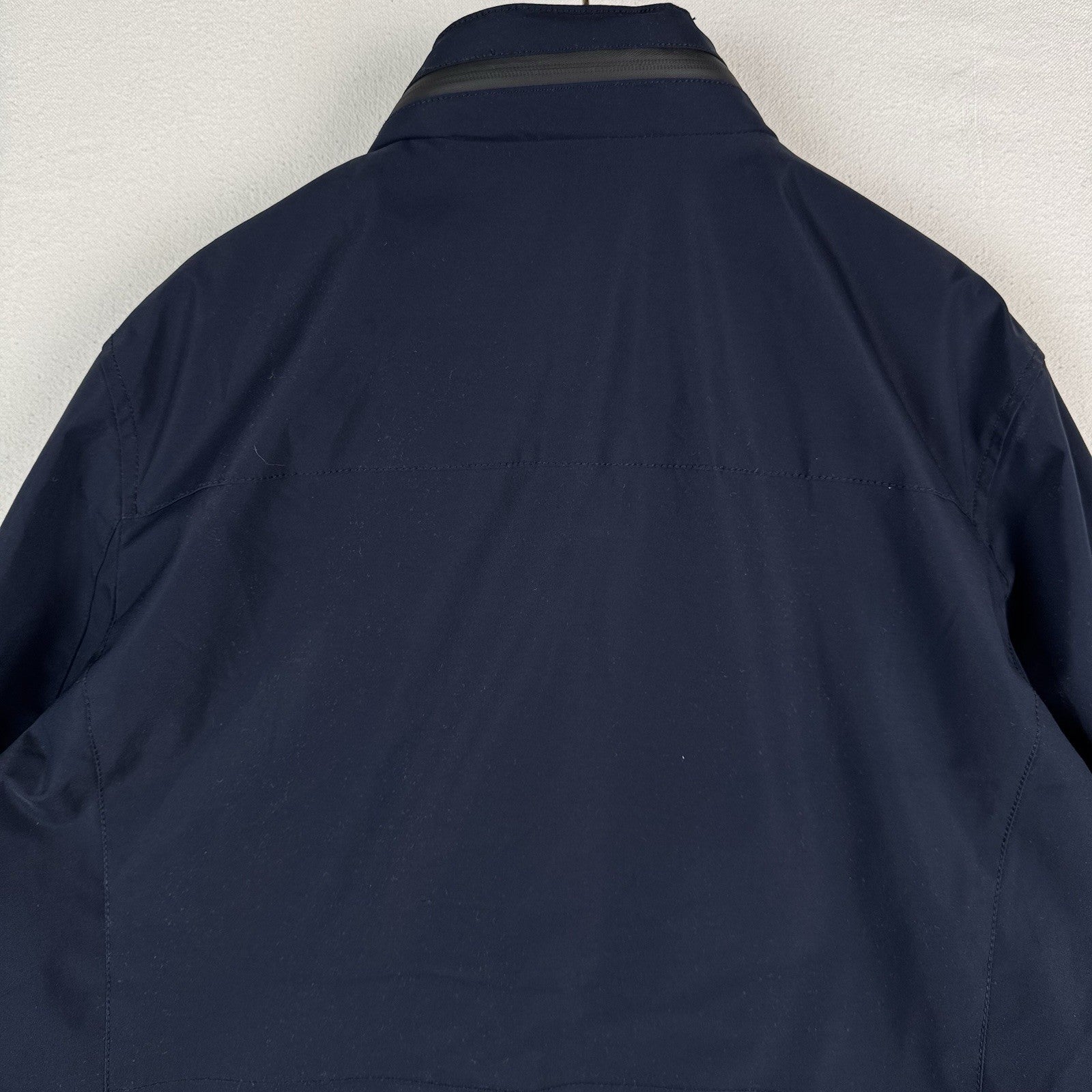 Tommy Hilfiger Men's XL Lightweight Jacket Water & Wind Resistant Blue w/Hood