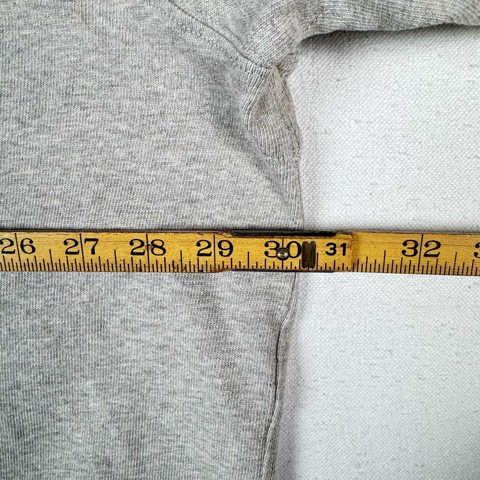 Polo Ralph Lauren Rugby Shirt 4XLB 4XL Big Gray Quilted Shoulder Elbow Patch