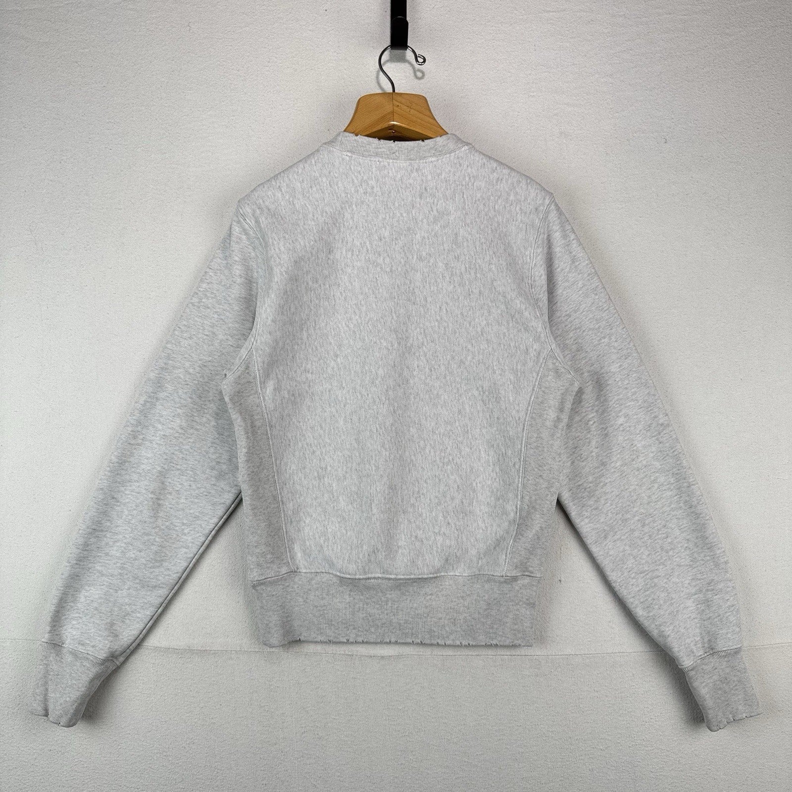 Champion Reverse Weave Sweatshirt Spell-out Side Gusset Men’s XS Gray