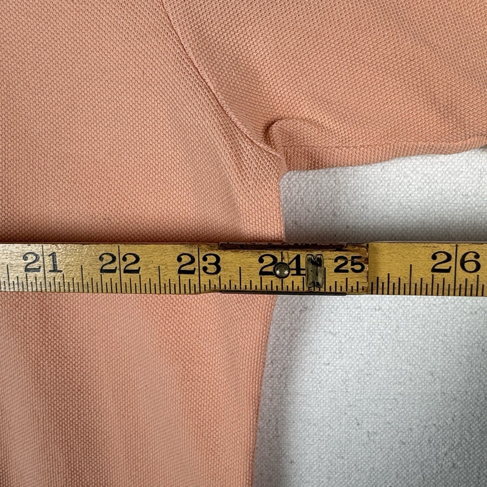 Vintage Polo Ralph Lauren Polo Shirt Mens XL Orange Mesh Pique *Distressed