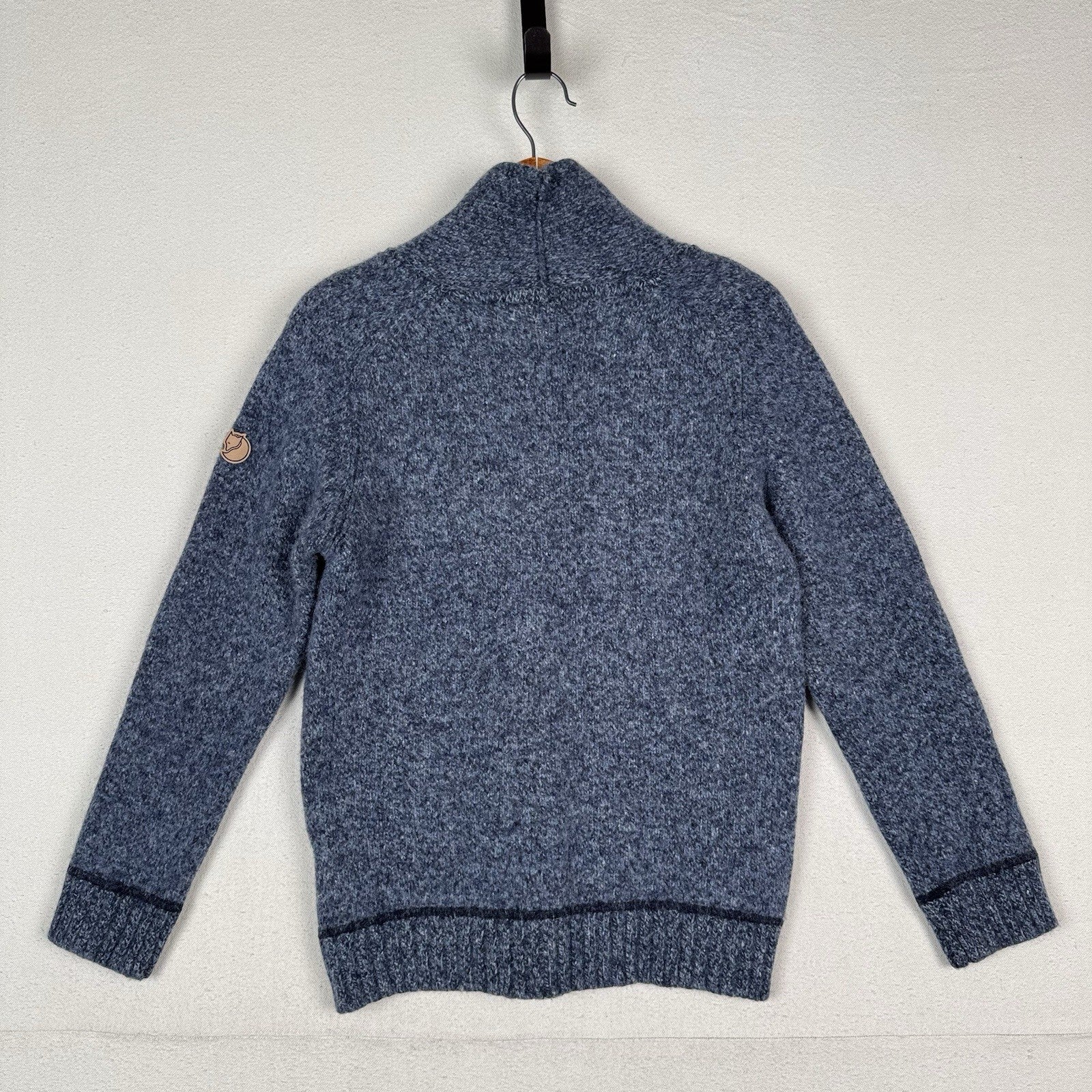 Fjallraven Lada Wool Blend Shawl Collar Sweater Fits Men XS/Youth L *Read=Felted