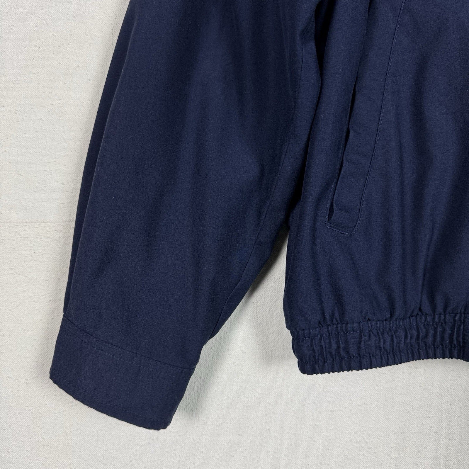 Polo Ralph Lauren Cotton Plaid Lined Harrington Jacket Blue XL Tall