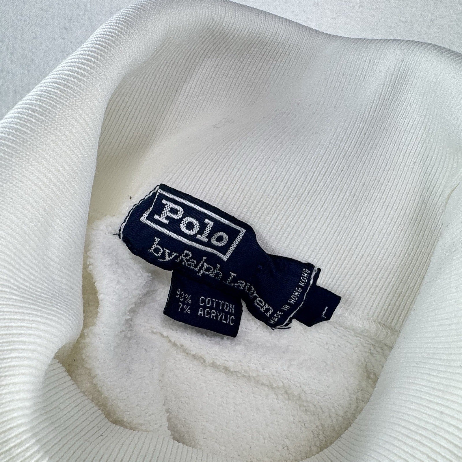 90’s Vtg Polo Ralph Lauren Sweater  Men's L Golf Turtleneck White Crest