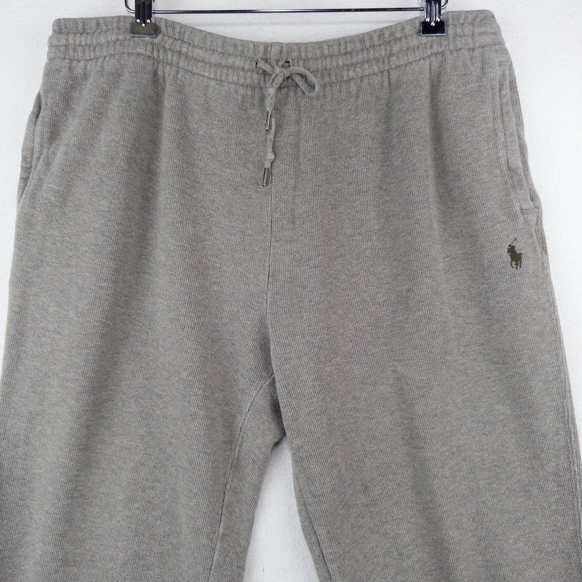 Polo Ralph Lauren Men’s L Fleece Lounge Sweatpants Heather Tan Straight Leg 9”