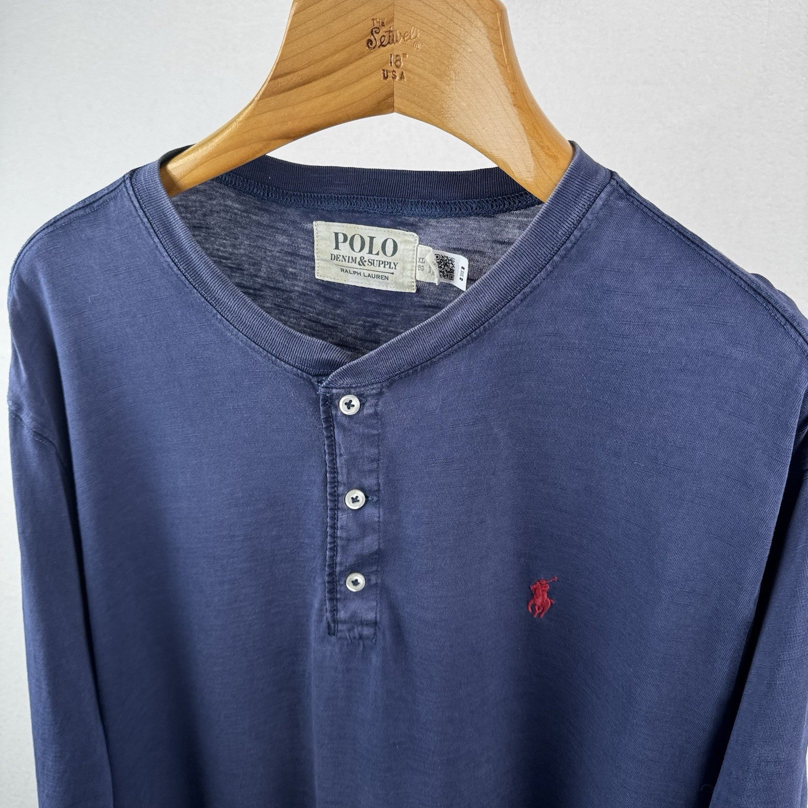 Polo Ralph Lauren Denim Supply Slub Jersey Henley Shirt Men’s XL