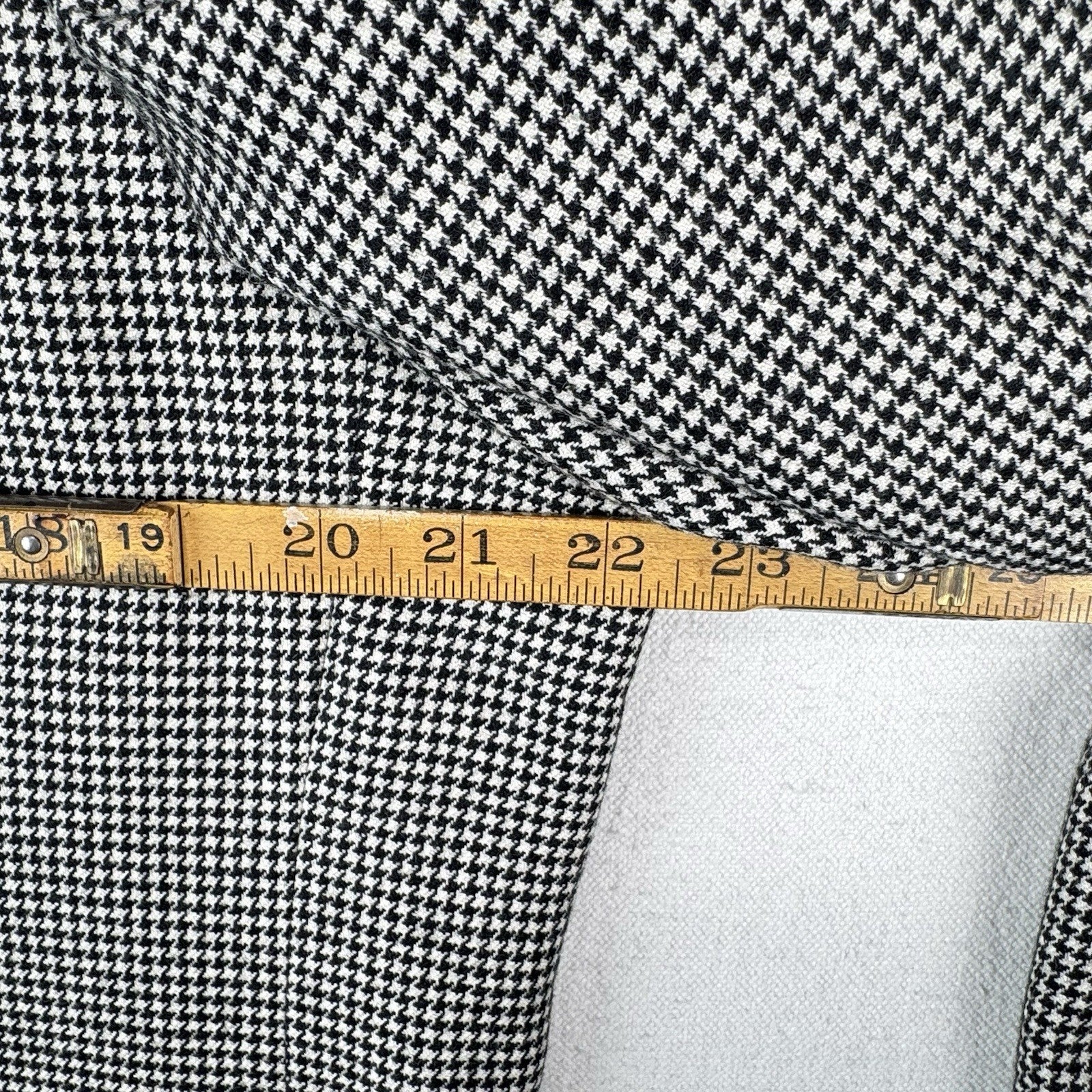 John W Nordstrom Men’s 42L Black White Houndstooth Loro Piana Cashmere