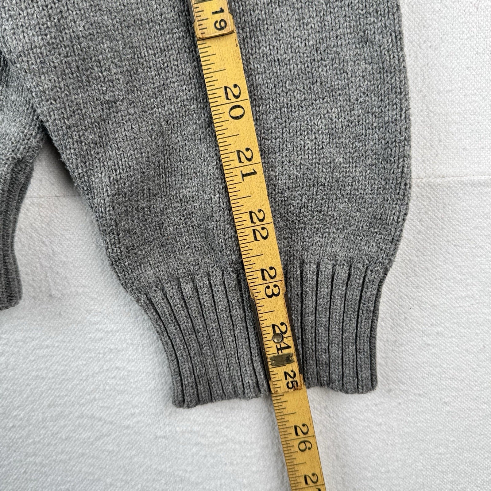 Polo Ralph Lauren Cotton Gray Knit Crewneck Sweater Men’s XLarge XL Blue Pony