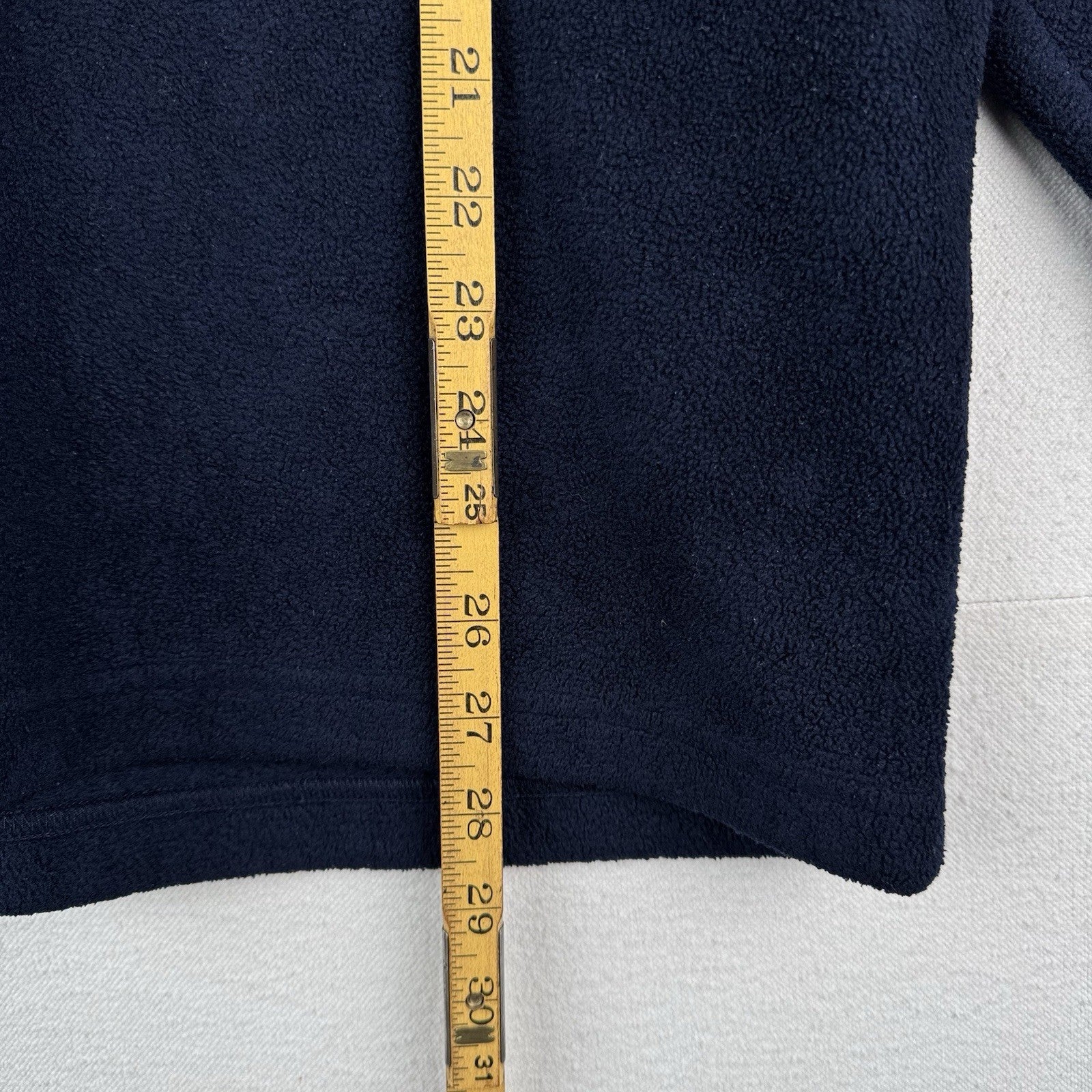 90’s Vtg Champion V-neck Fleece Sweatshirt Pullover Men’s Large Blue