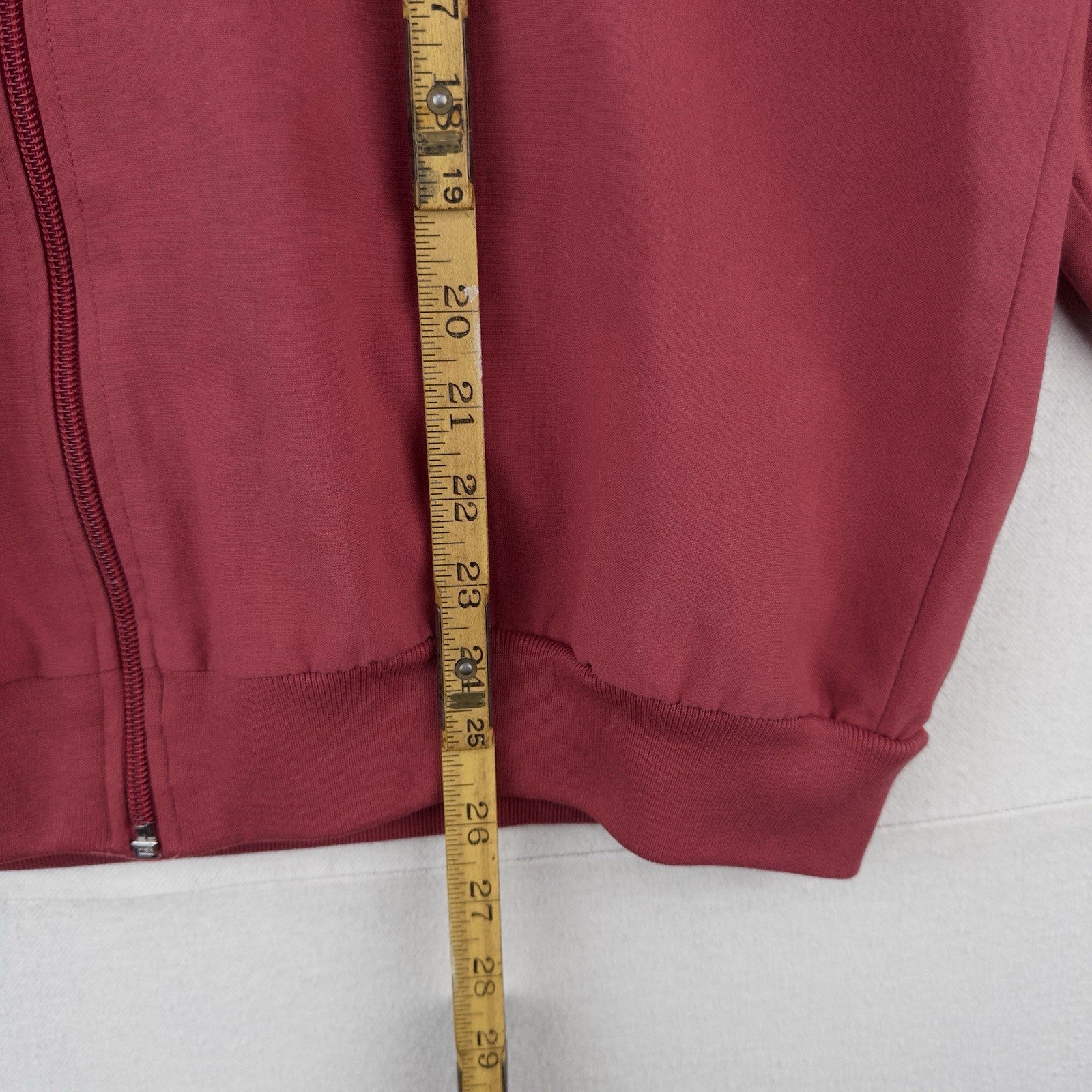 70’s Vtg John Blair Men’s Large Dusty Red Full Zip Bomber Over-shirt Jacket