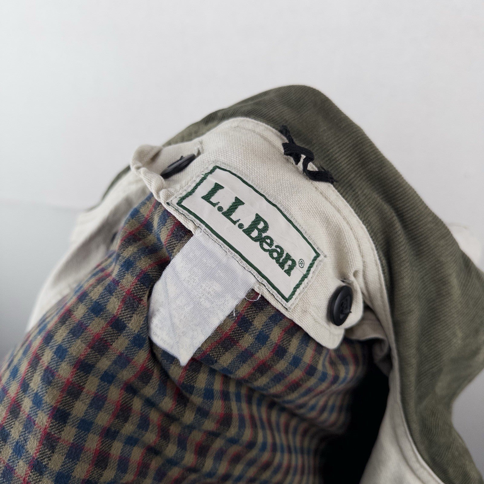80’s Vtg LL Bean Unisex M (44) Duck Canvas Field Chore Coat Jacket Wool Liner