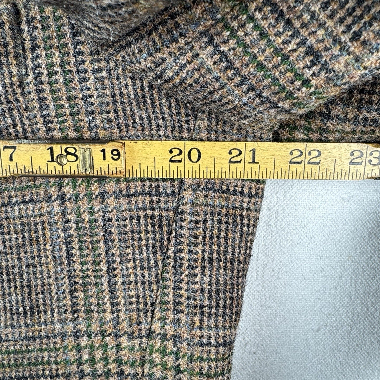 The Andover Shop Plaid Tweed Wool Blazer Jacket Sport Coat Men’s 42 21”x30” USA