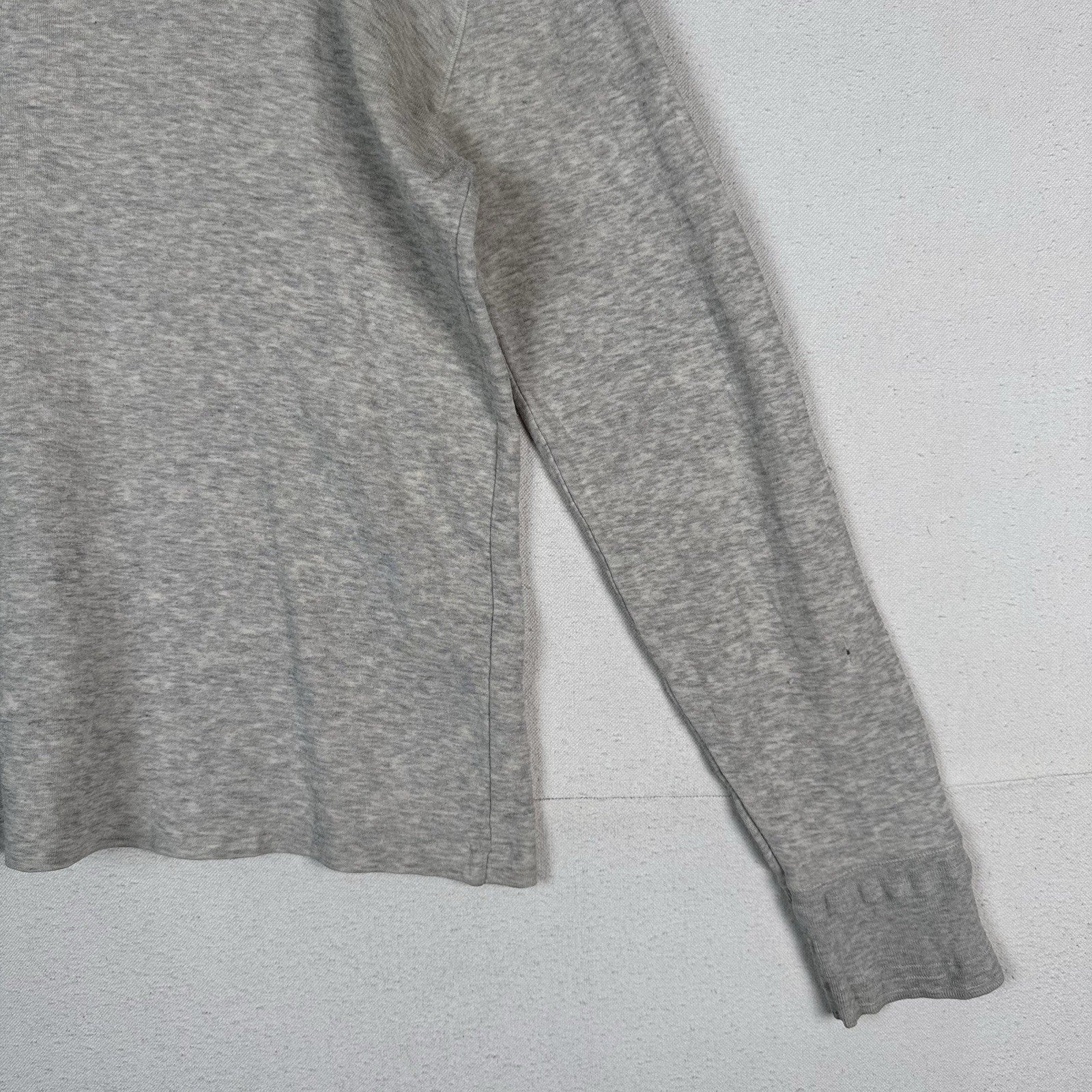 Vintage Polo Ralph Lauren Shirt Mens L Heather Gray Henley Long Sleeve Thermal