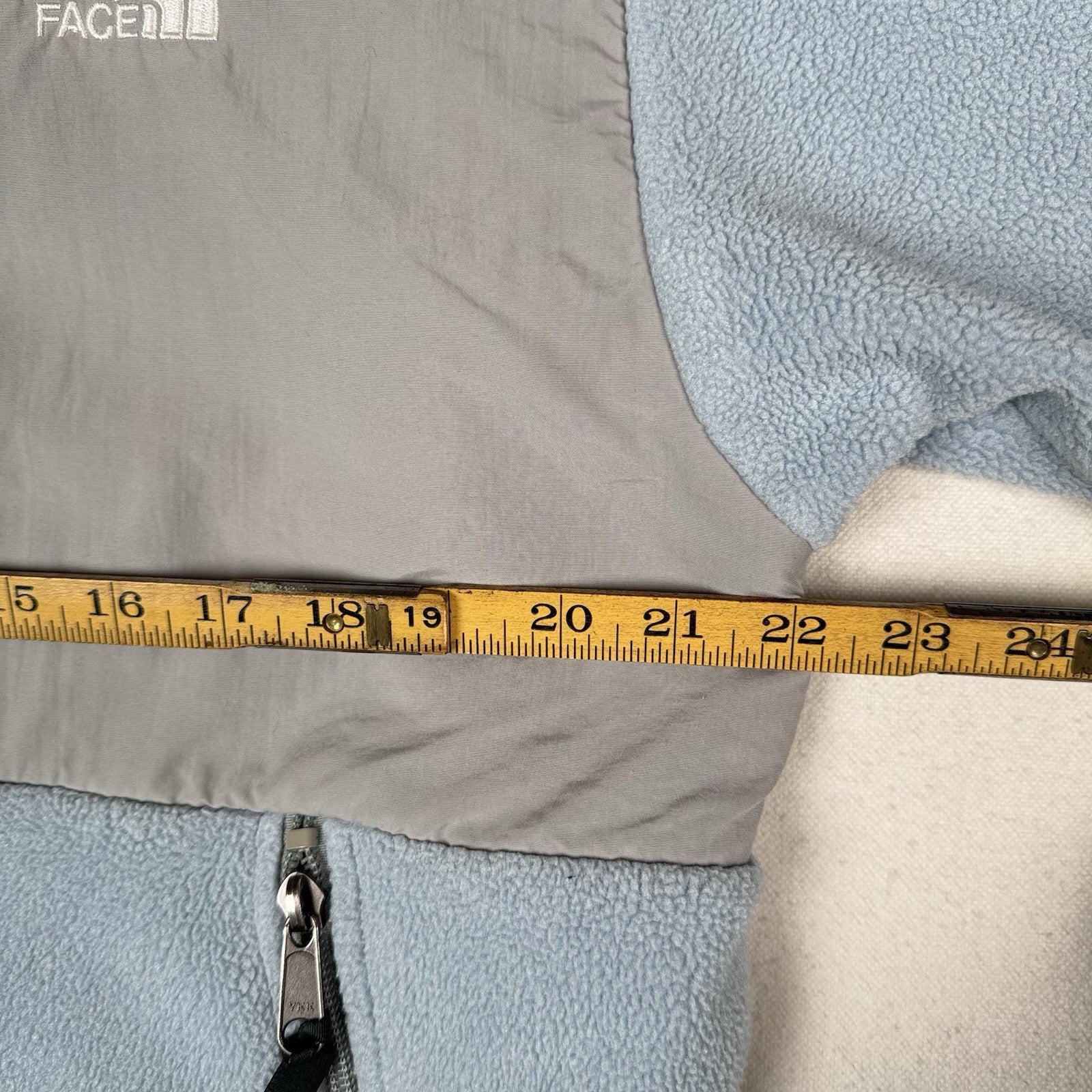 The North Face Youth X-Large XL Blue Gray Fleece Full Zip Jacket