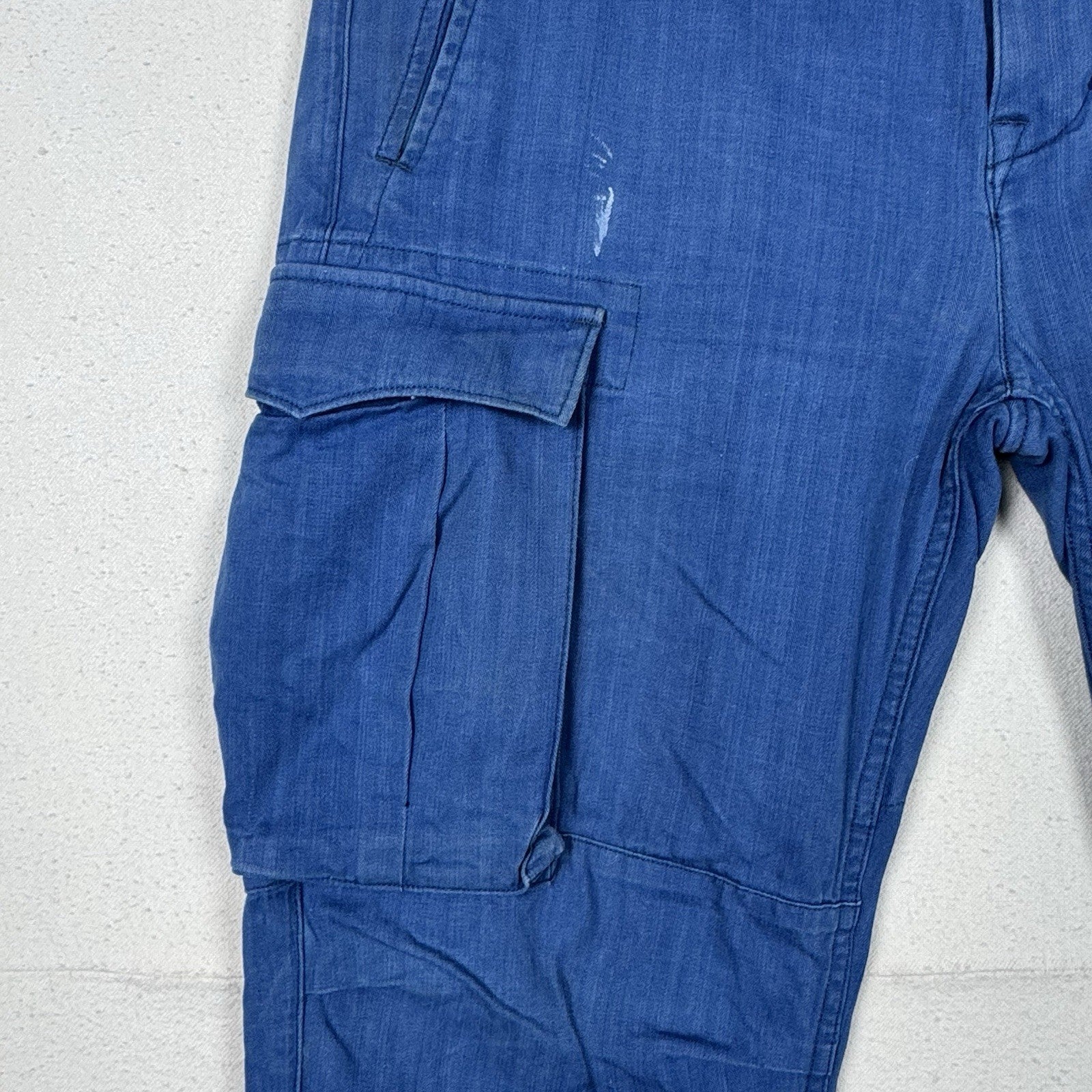 Levis Cargo Pants 32X32 Bennington Blue Cotton Twill Military Sample WPL423