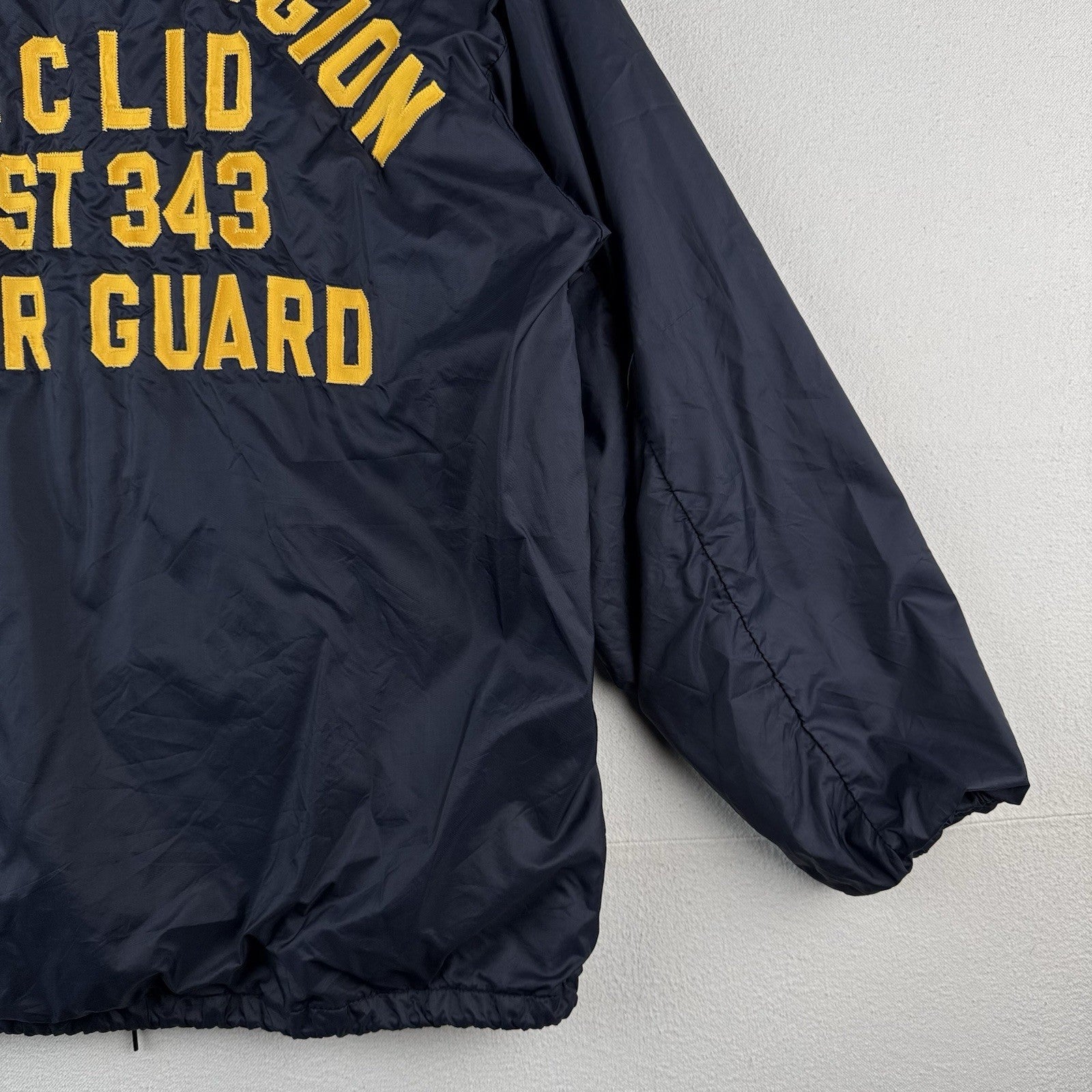 70’s Vtg American Legion USA Large Windbreaker Coach Jacket Euclid OH Post 343