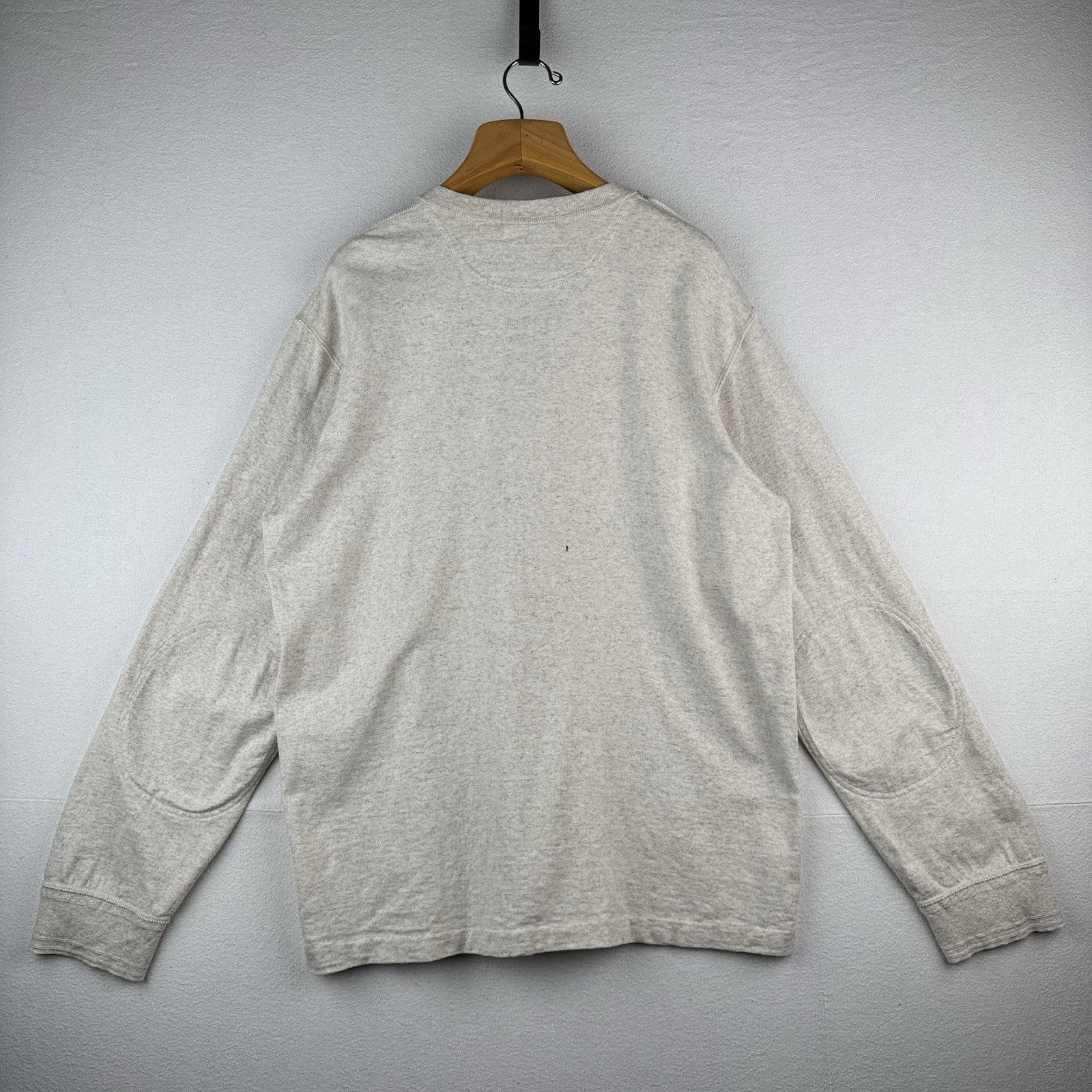 90s Vtg Polo Ralph Lauren Sailor Shoulder Button Sweater Alpaca Beige 2XL *Read